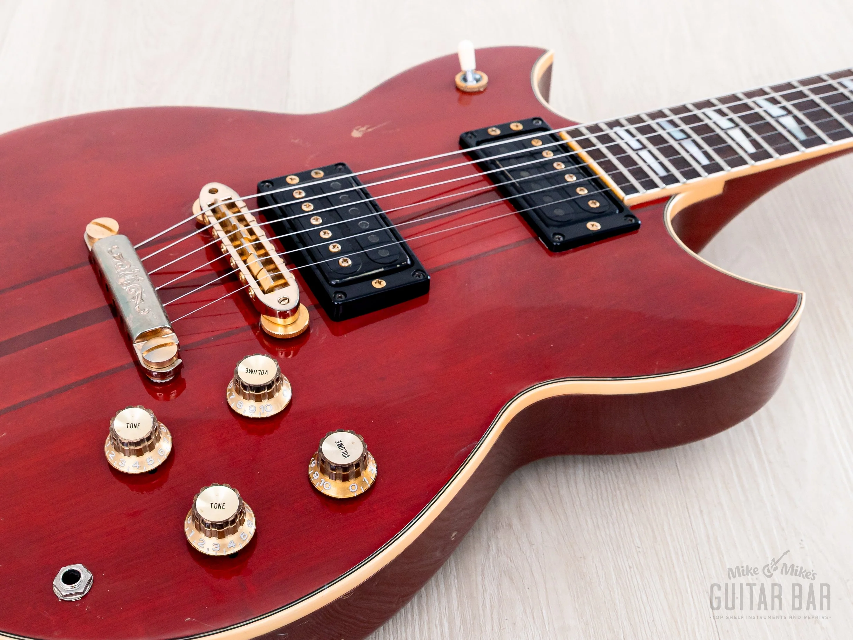 1982 Yamaha SG1500 Vintage Guitar Persimmon Red w/ Case, Japan - Image 6