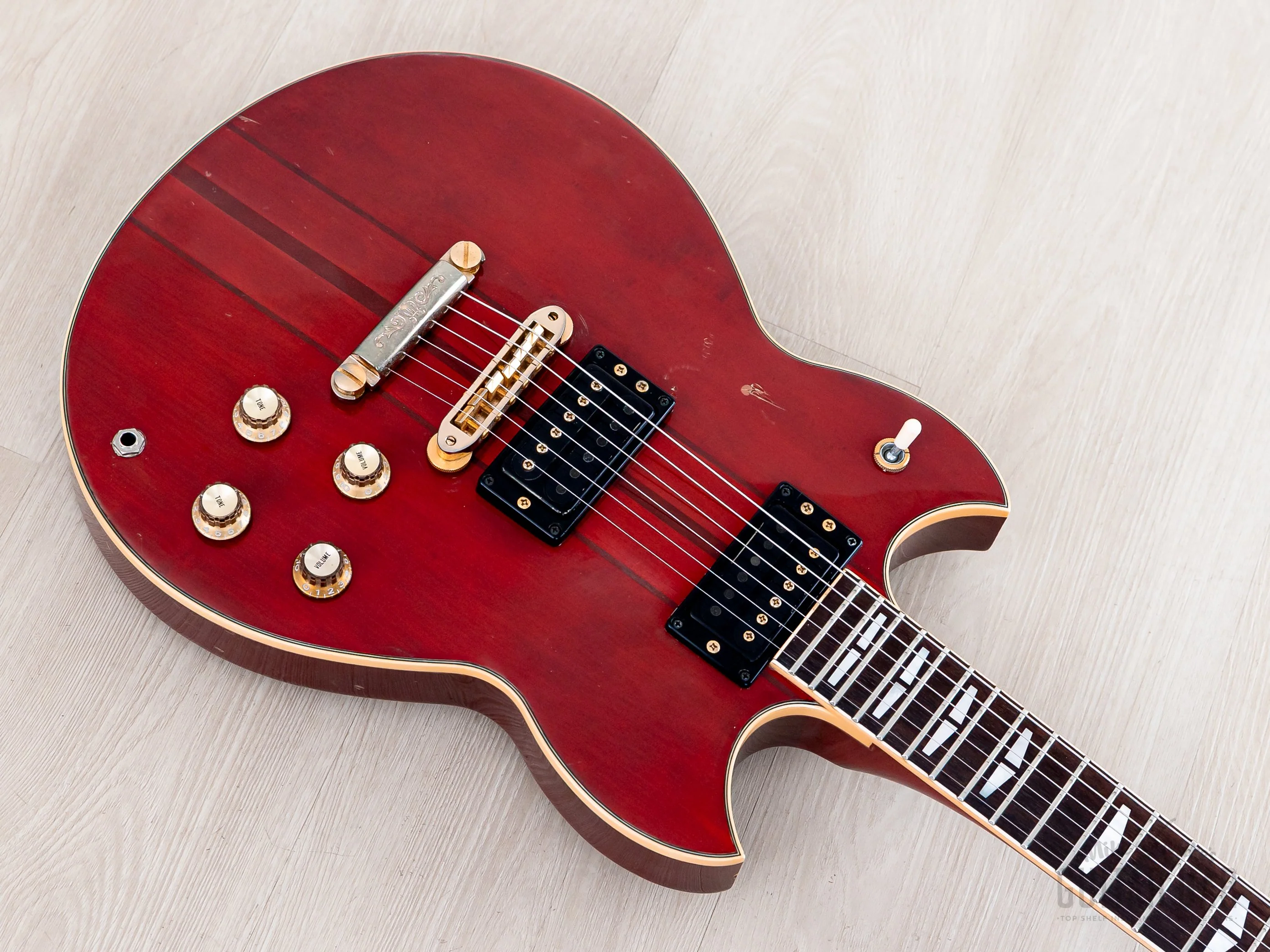 1982 Yamaha SG1500 Vintage Guitar Persimmon Red w/ Case, Japan - Image 8