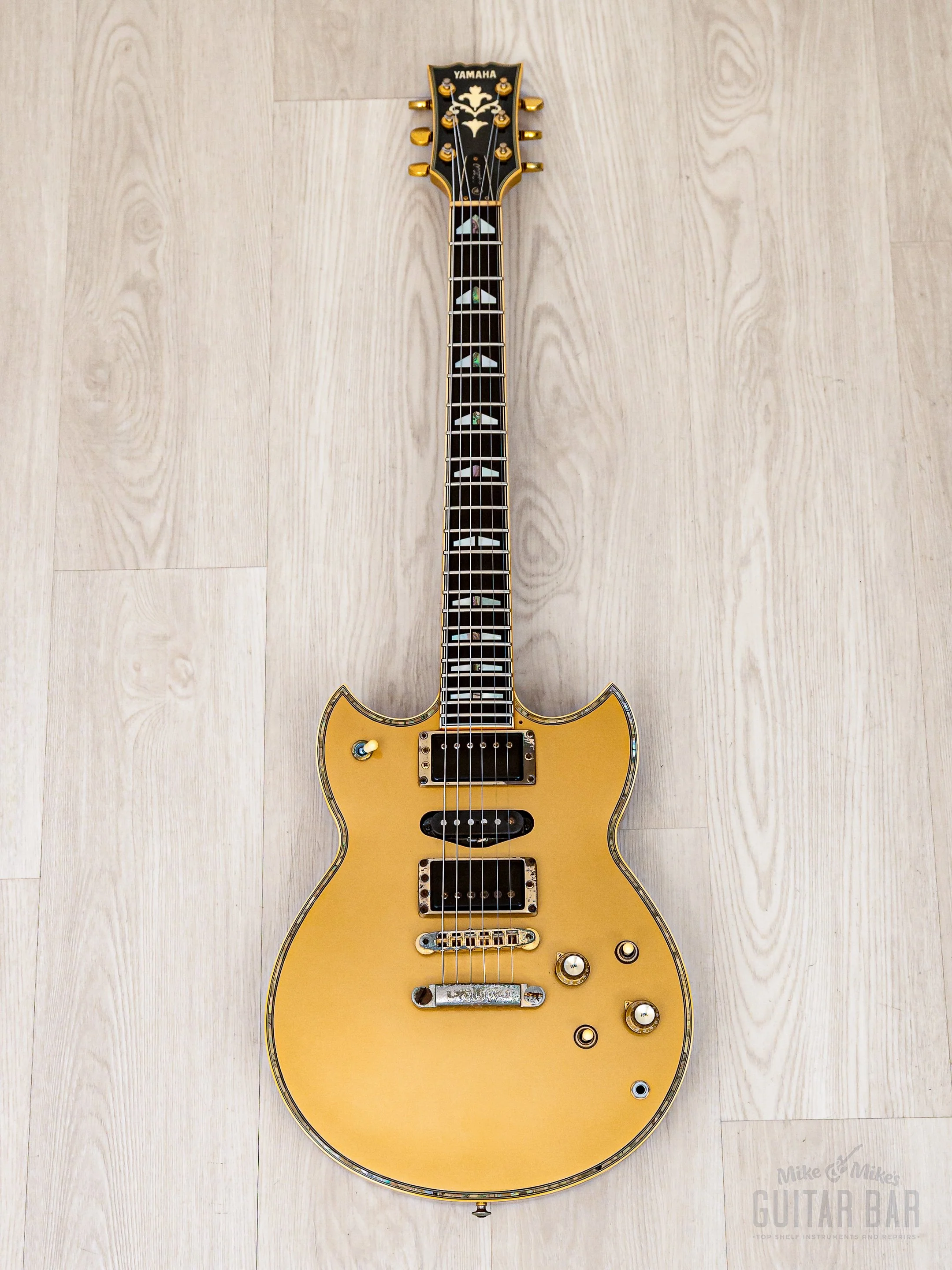 1982 Yamaha SG3000 Custom Prototype One-Off HSH Gold w/ Case - Image 2