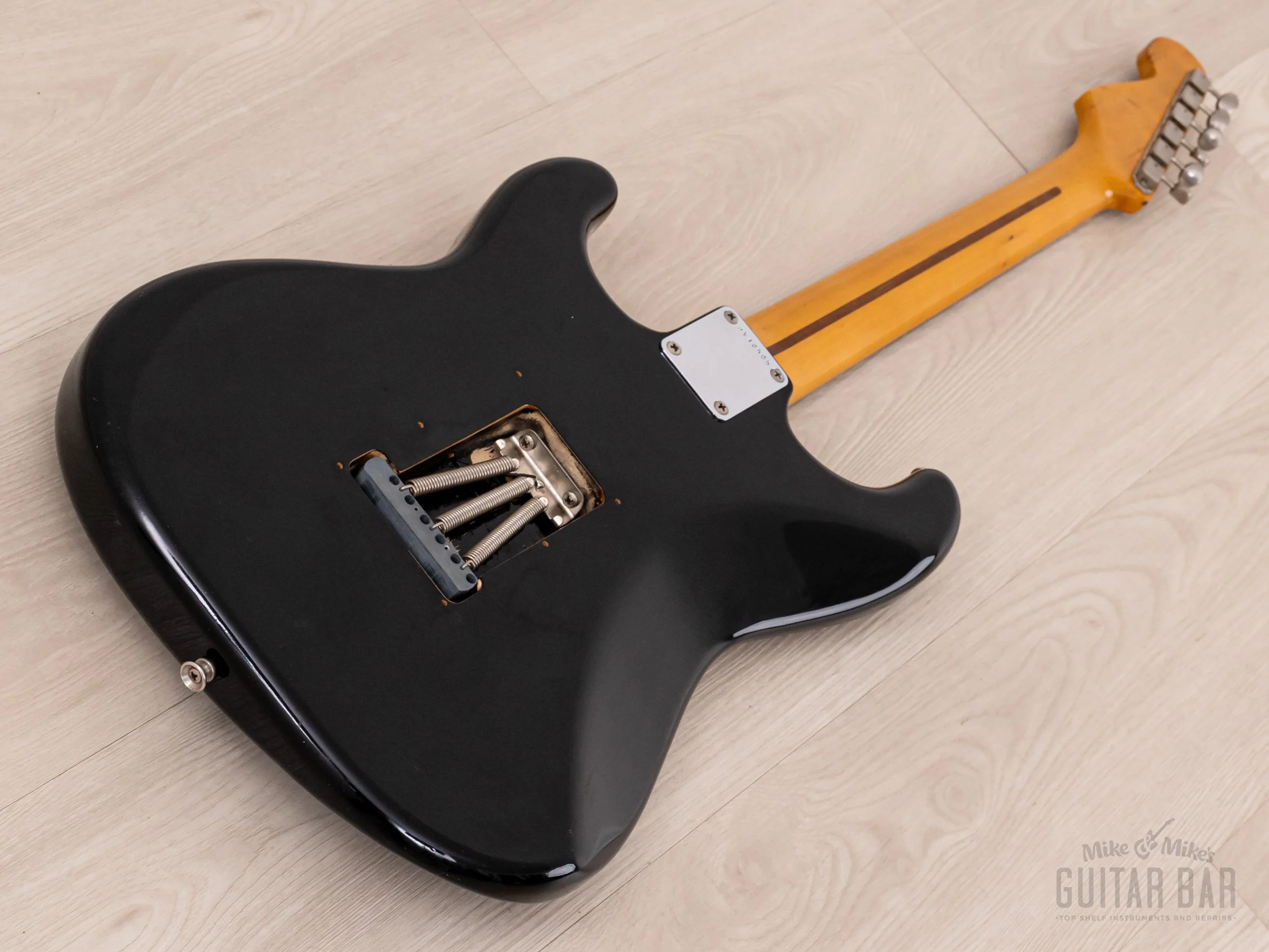 1983 Fender '57 Stratocaster JV ST57-85 Black w/ USA Fullerton Pickups, Japan MIJ Fujigen - Image 13