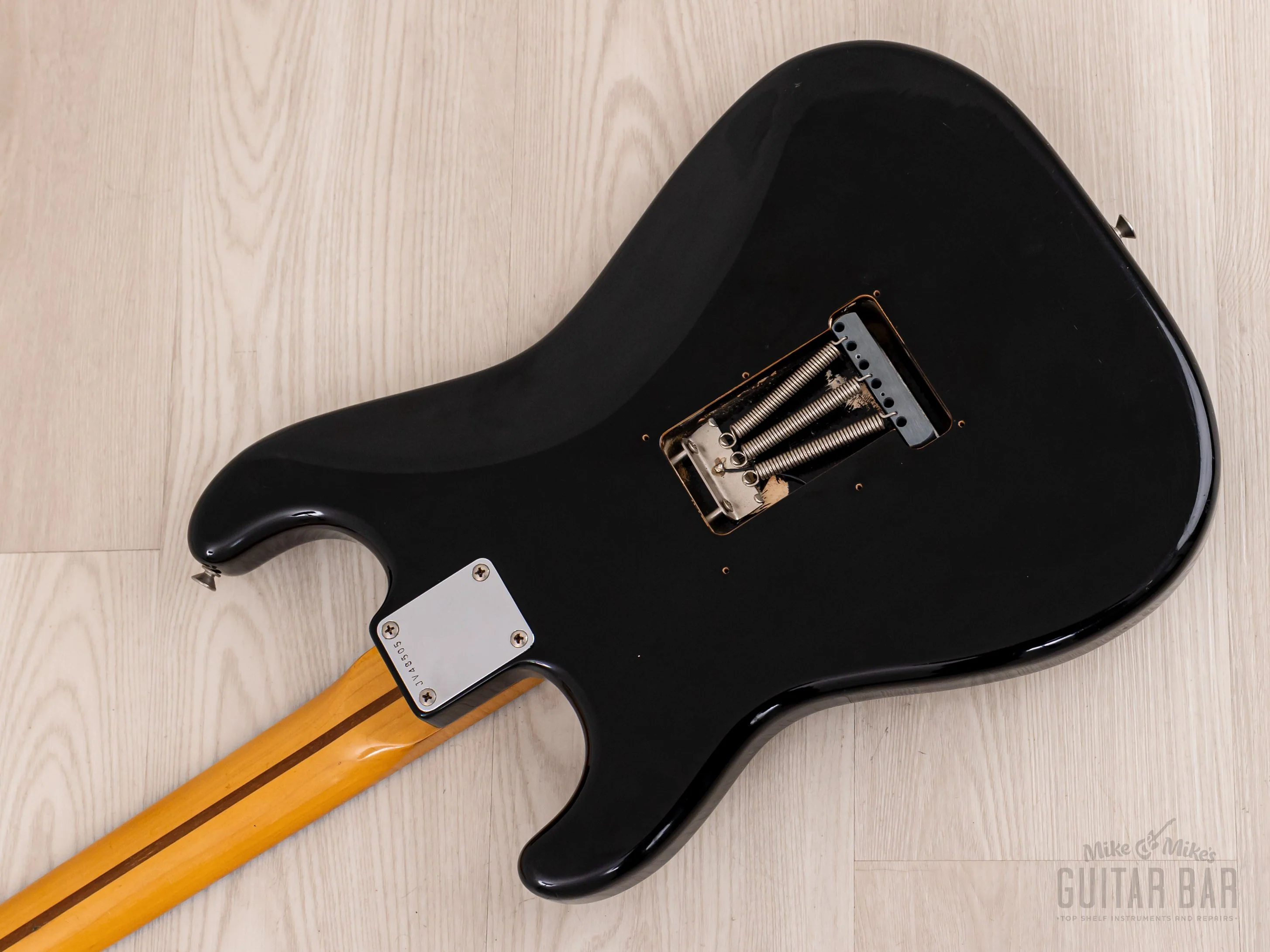 1983 Fender '57 Stratocaster JV ST57-85 Black w/ USA Fullerton Pickups, Japan MIJ Fujigen - Image 14