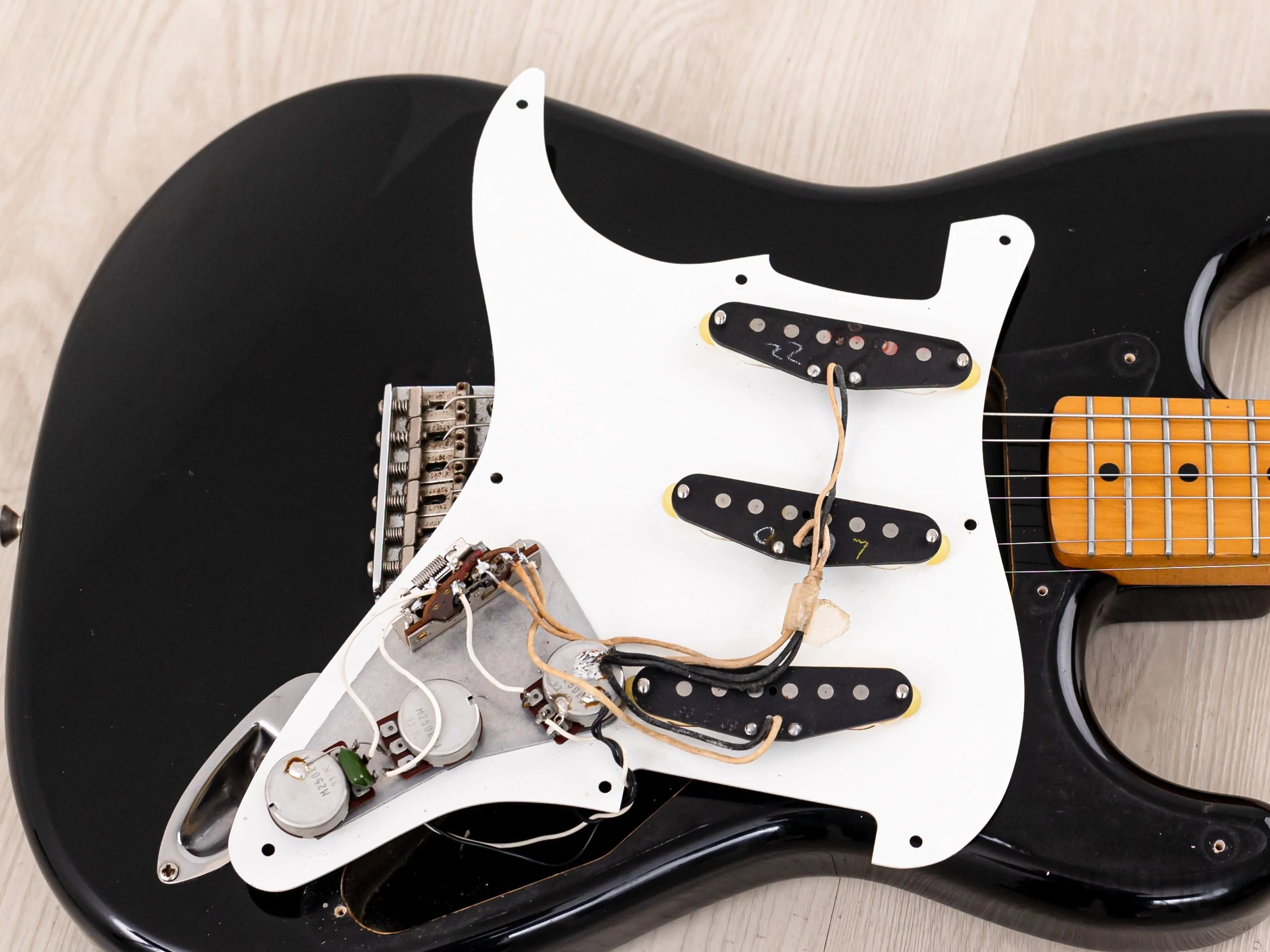 1983 Fender '57 Stratocaster JV ST57-85 Black w/ USA Fullerton Pickups, Japan MIJ Fujigen - Image 19