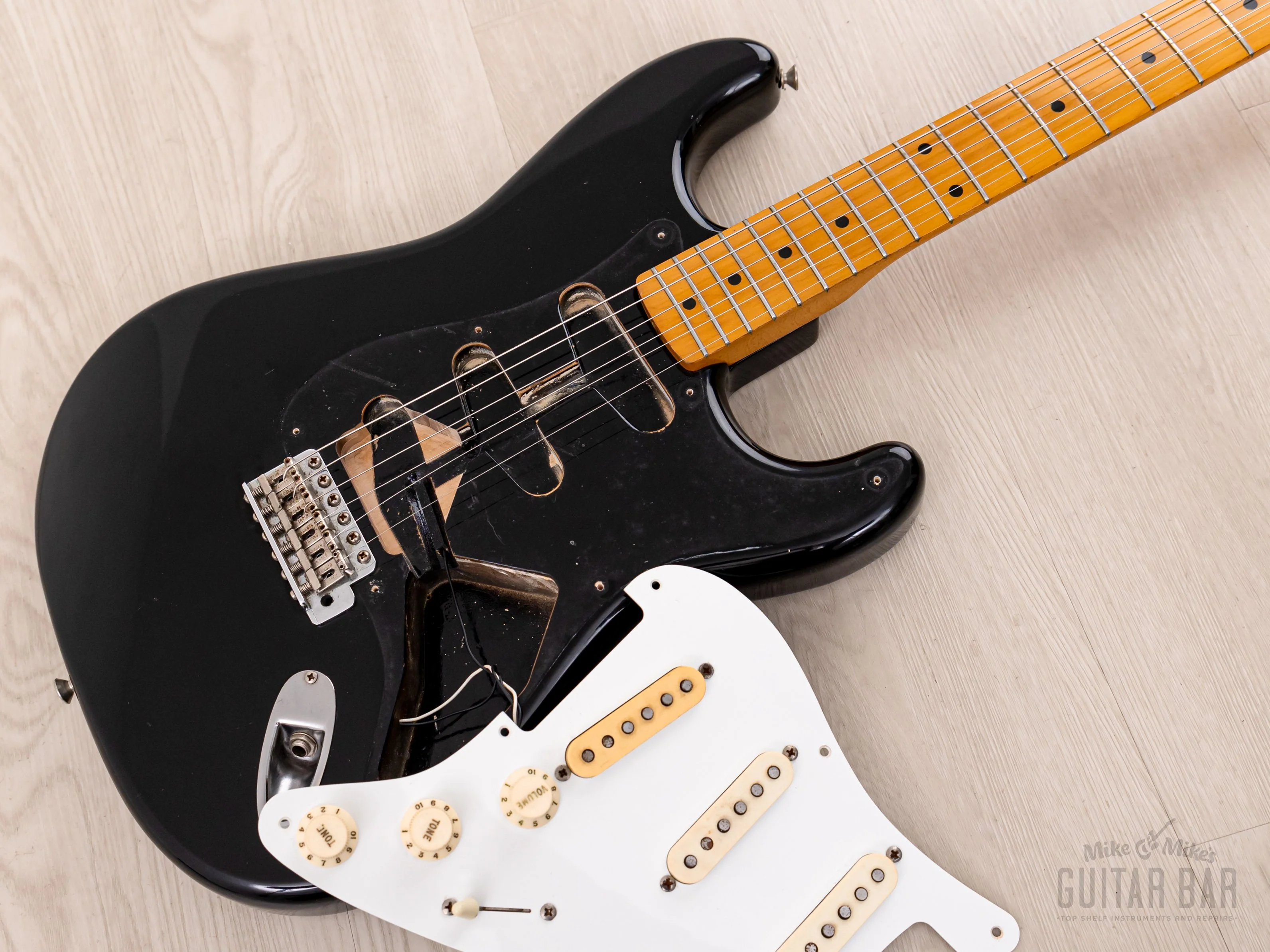 1983 Fender '57 Stratocaster JV ST57-85 Black w/ USA Fullerton Pickups, Japan MIJ Fujigen - Image 21
