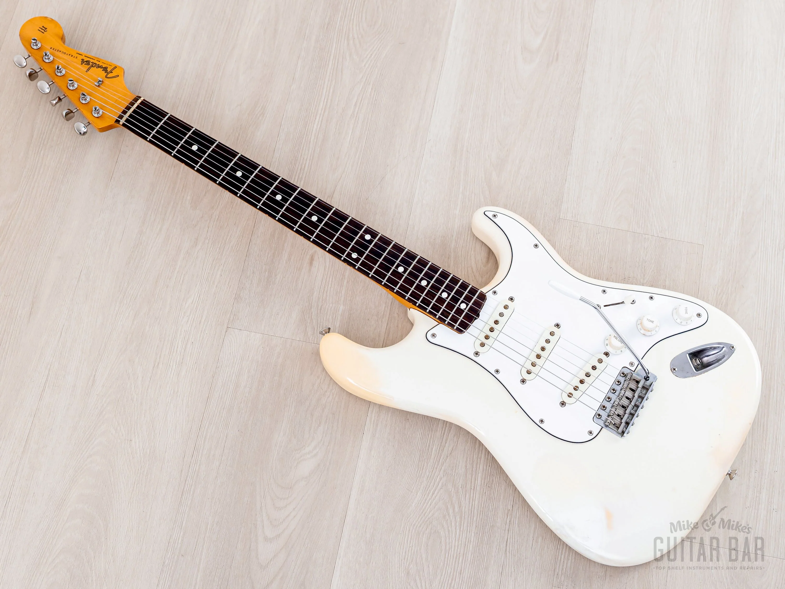 1983 Fender '62 Stratocaster JV ST62-85 Olympic White w/ USA Fullerton Pickups, Japan MIJ Fujigen - Image 12