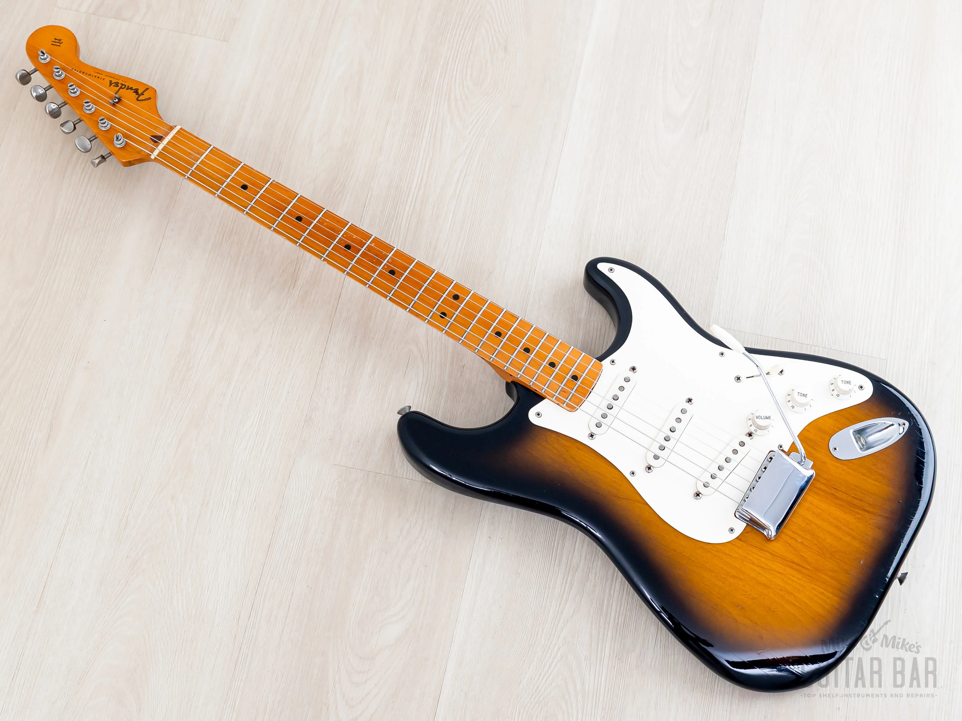 1983 Fender Fullerton American Vintage '57 Stratocaster Sunburst w/ Case, Hangtags - Image 11