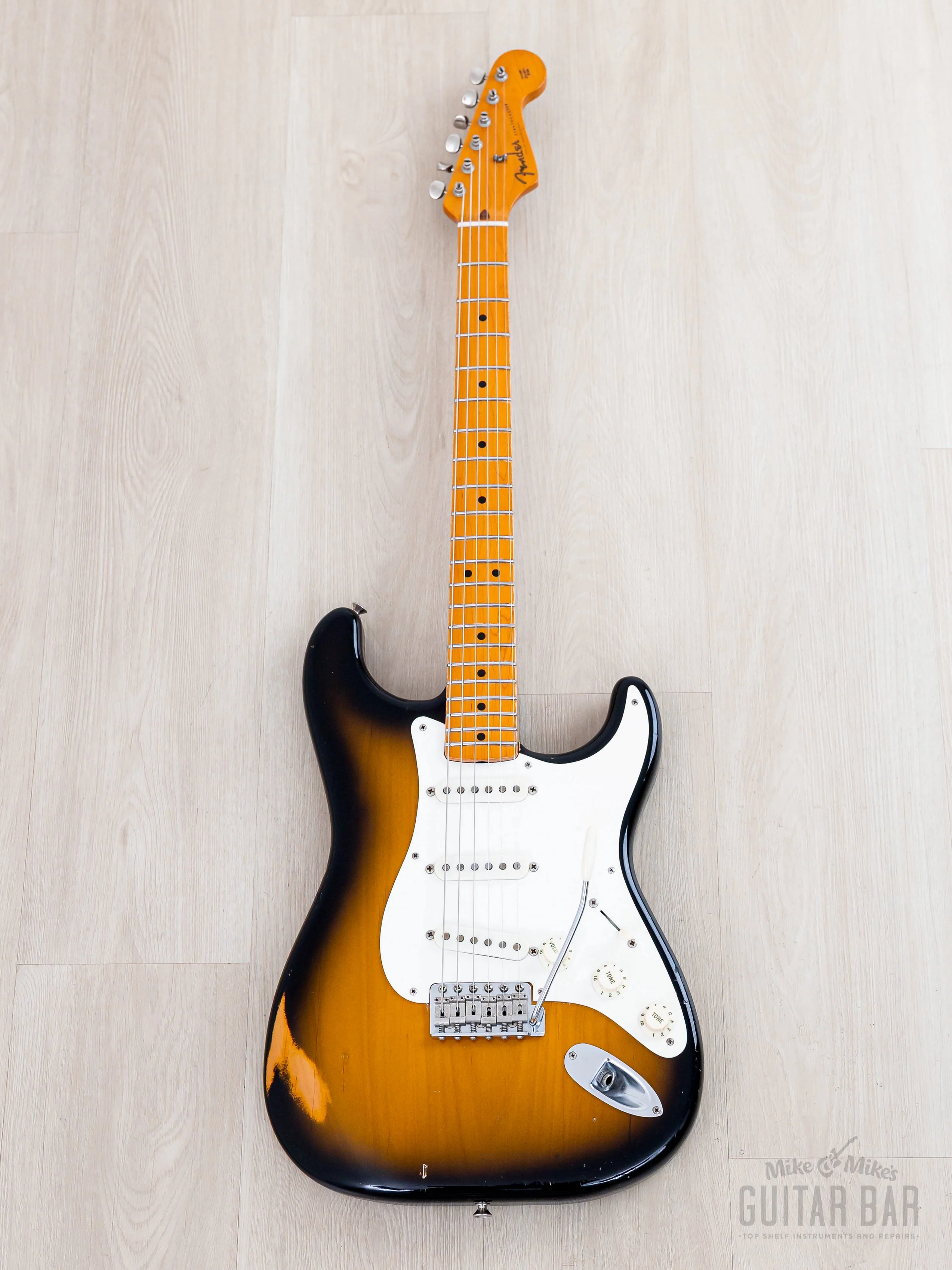 1983 Fender Fullerton American Vintage ‘57 Stratocaster Sunburst w/ Case, Hangtags - Image 2