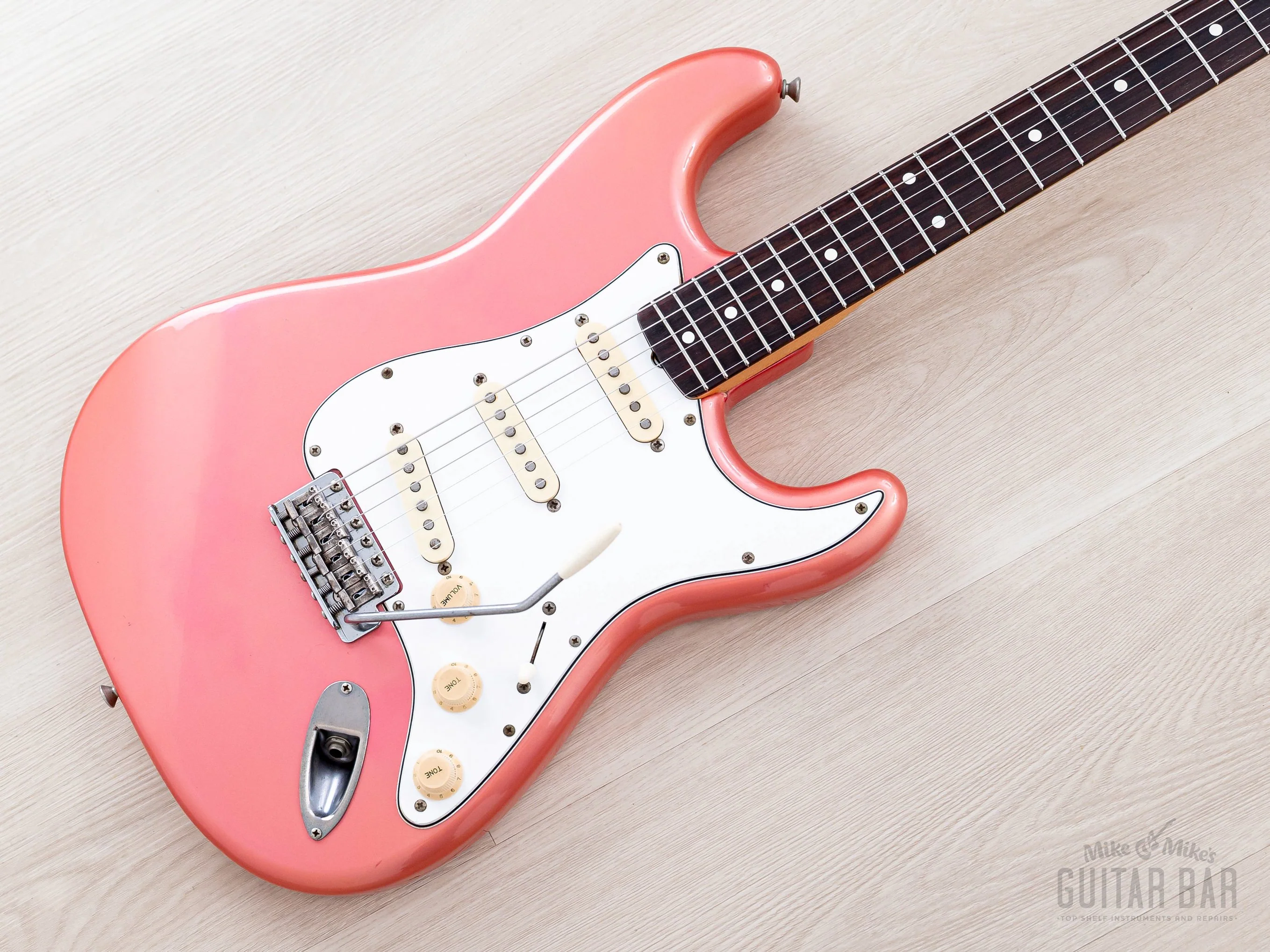 1983 Fender JV Stratocaster '62 Vintage Reissue ST62-65 Metallic Pink w/ Case, Japan MIJ Fujigen