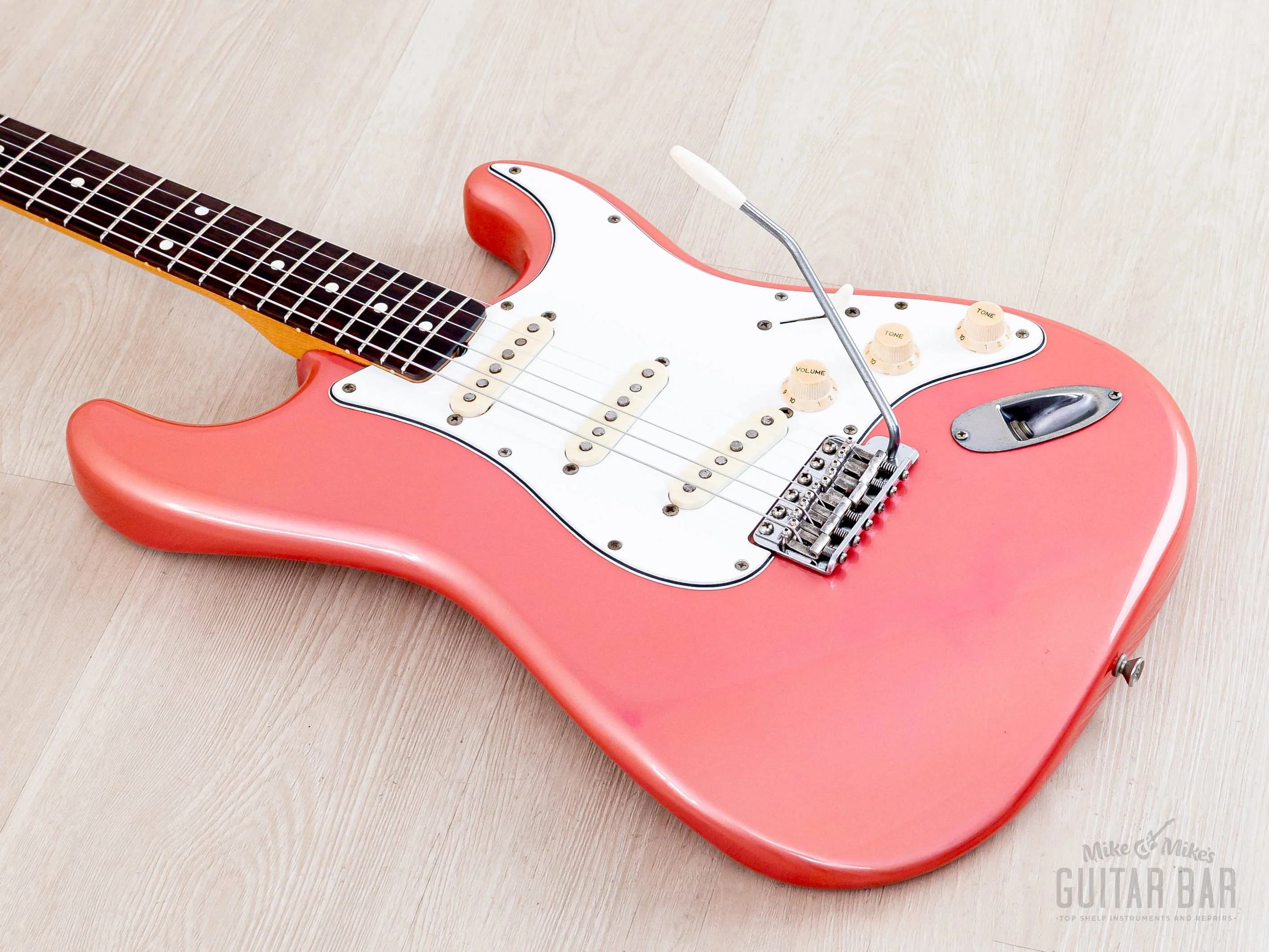 1983 Fender JV Stratocaster '62 Vintage Reissue ST62-65 Metallic Pink w/ Case, Japan MIJ Fujigen - Image 10