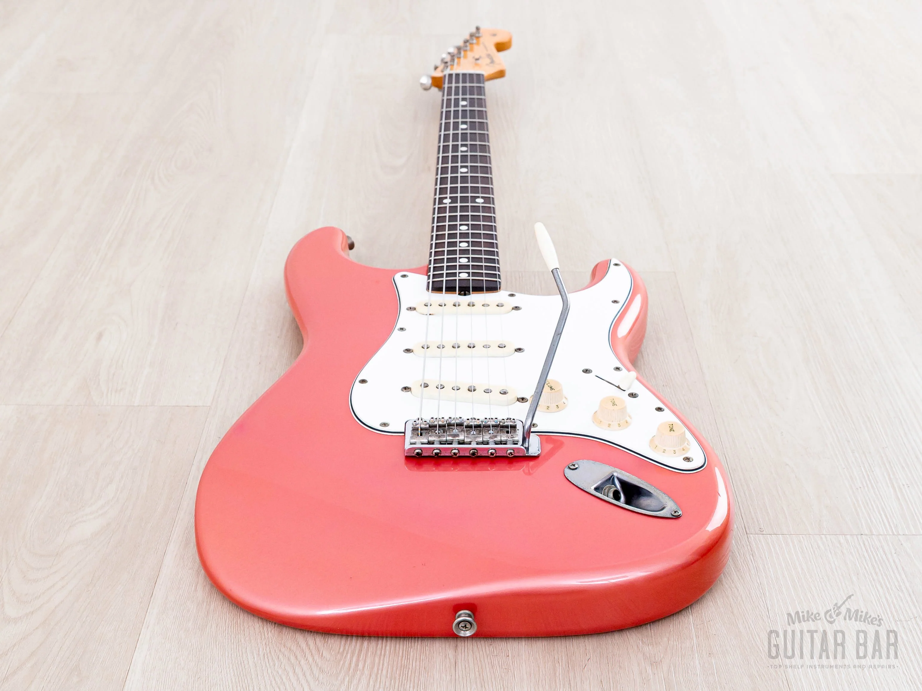 1983 Fender JV Stratocaster '62 Vintage Reissue ST62-65 Metallic Pink w/ Case, Japan MIJ Fujigen - Image 11