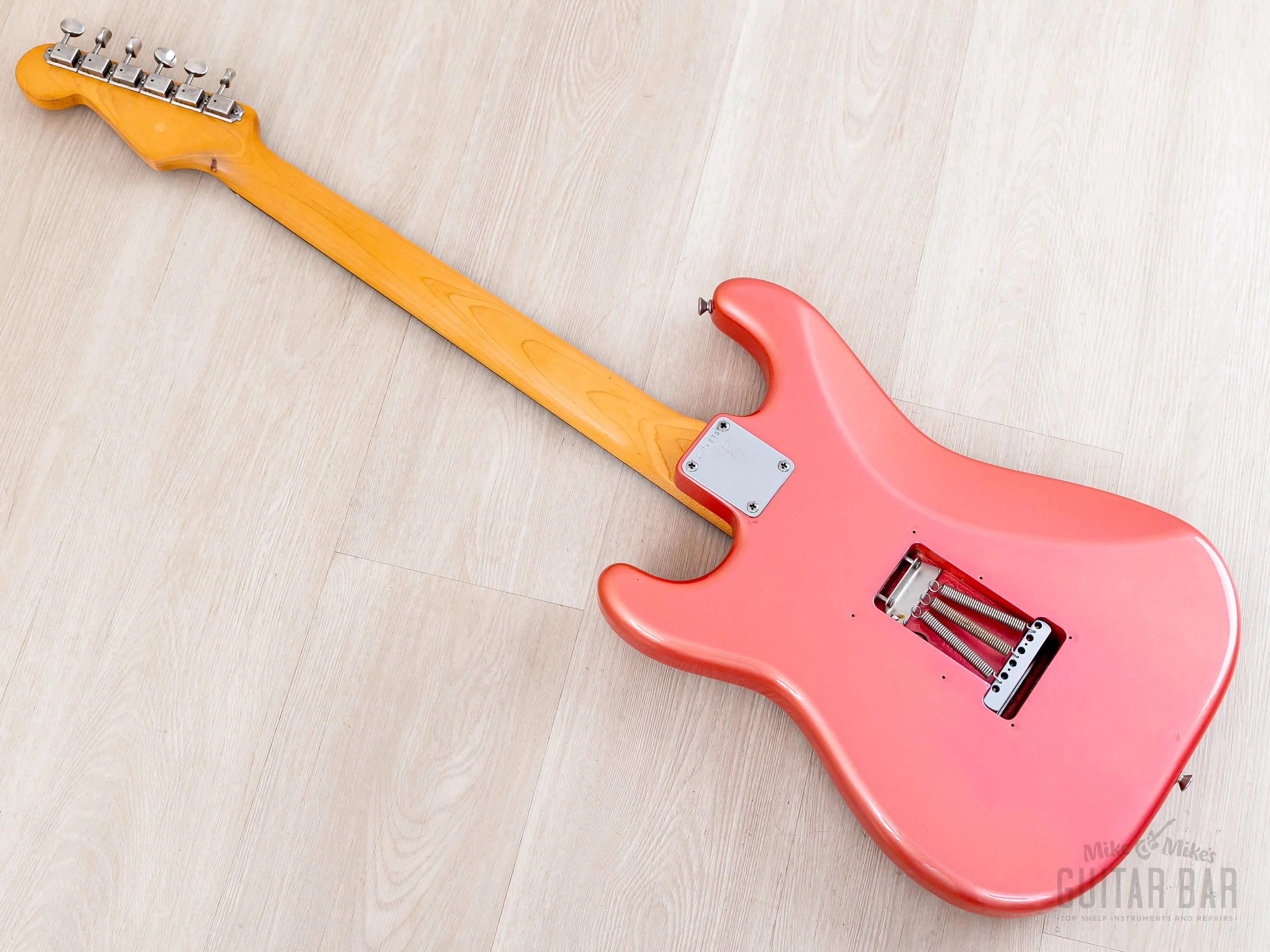 1983 Fender JV Stratocaster '62 Vintage Reissue ST62-65 Metallic Pink w/ Case, Japan MIJ Fujigen - Image 13
