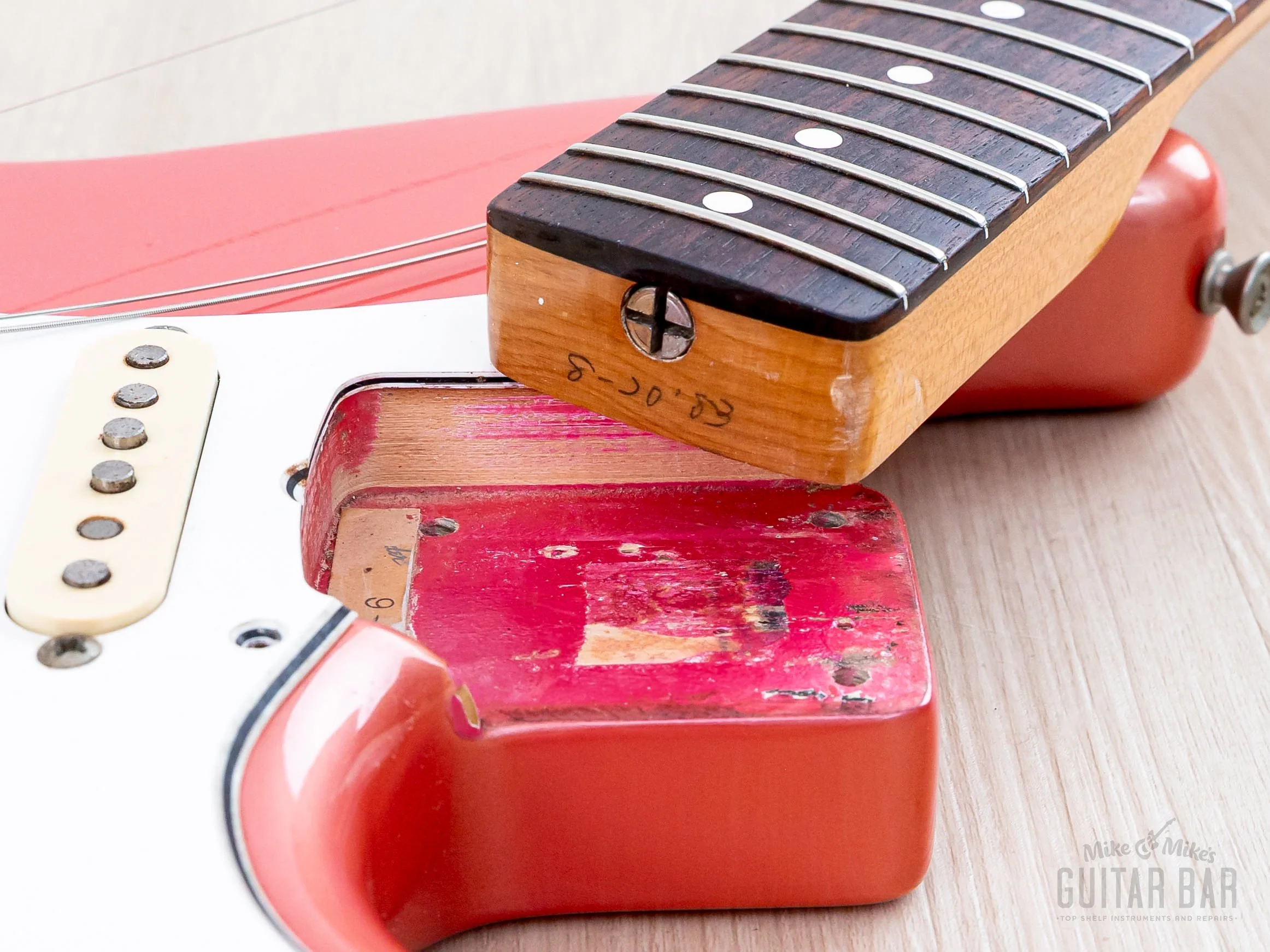 1983 Fender JV Stratocaster '62 Vintage Reissue ST62-65 Metallic Pink w/ Case, Japan MIJ Fujigen - Image 17