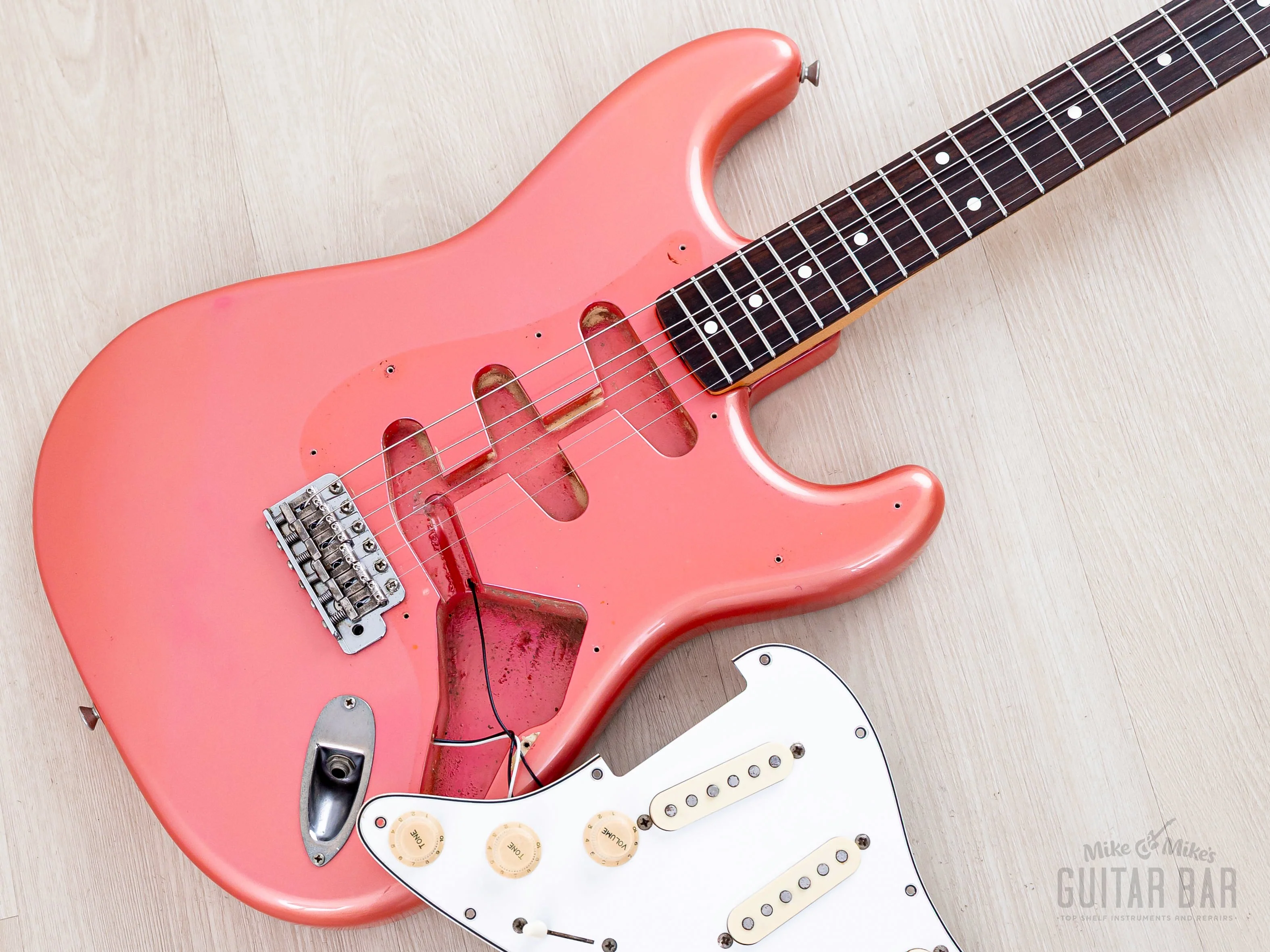 1983 Fender JV Stratocaster '62 Vintage Reissue ST62-65 Metallic Pink w/ Case, Japan MIJ Fujigen - Image 23