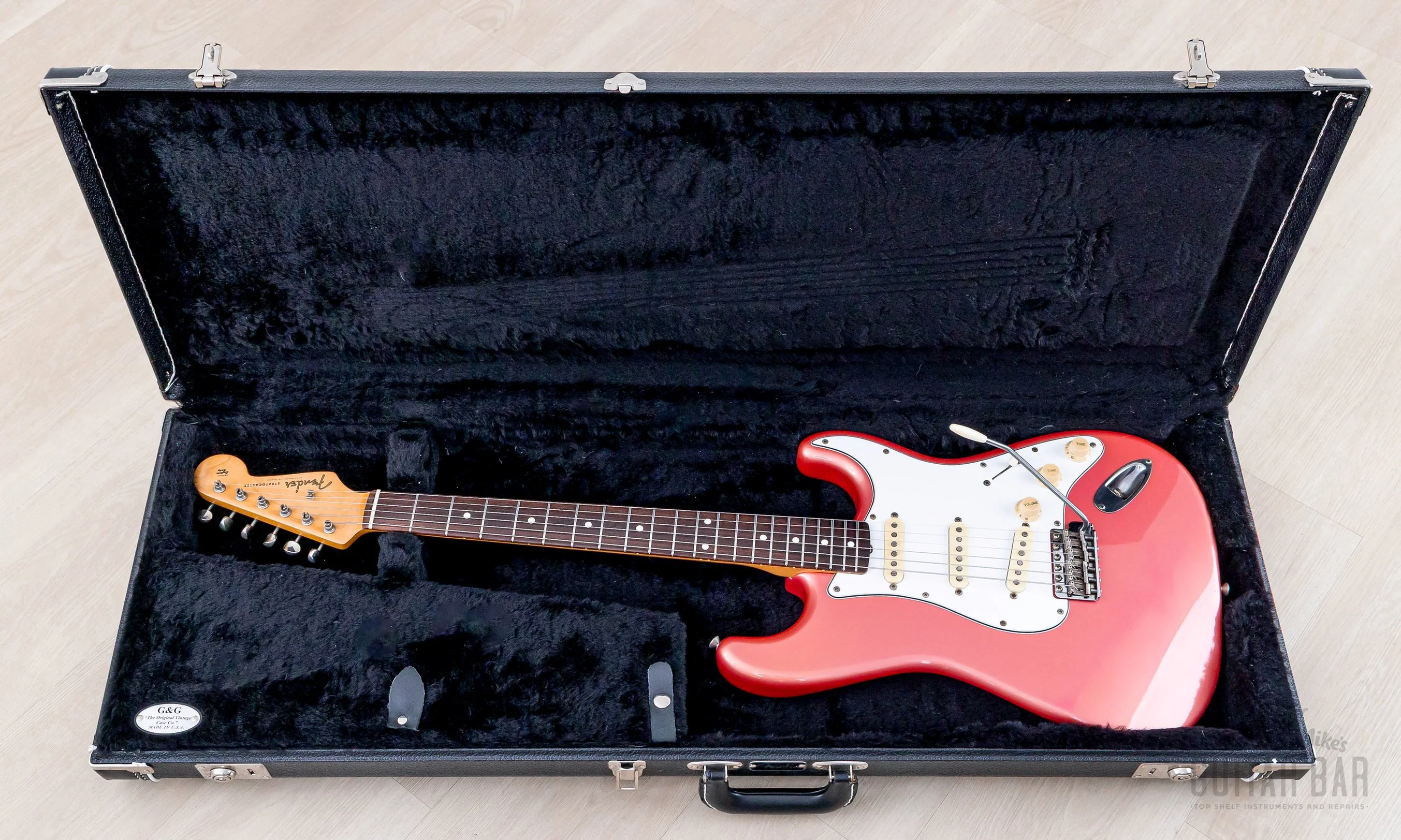 1983 Fender JV Stratocaster '62 Vintage Reissue ST62-65 Metallic Pink w/ Case, Japan MIJ Fujigen - Image 24