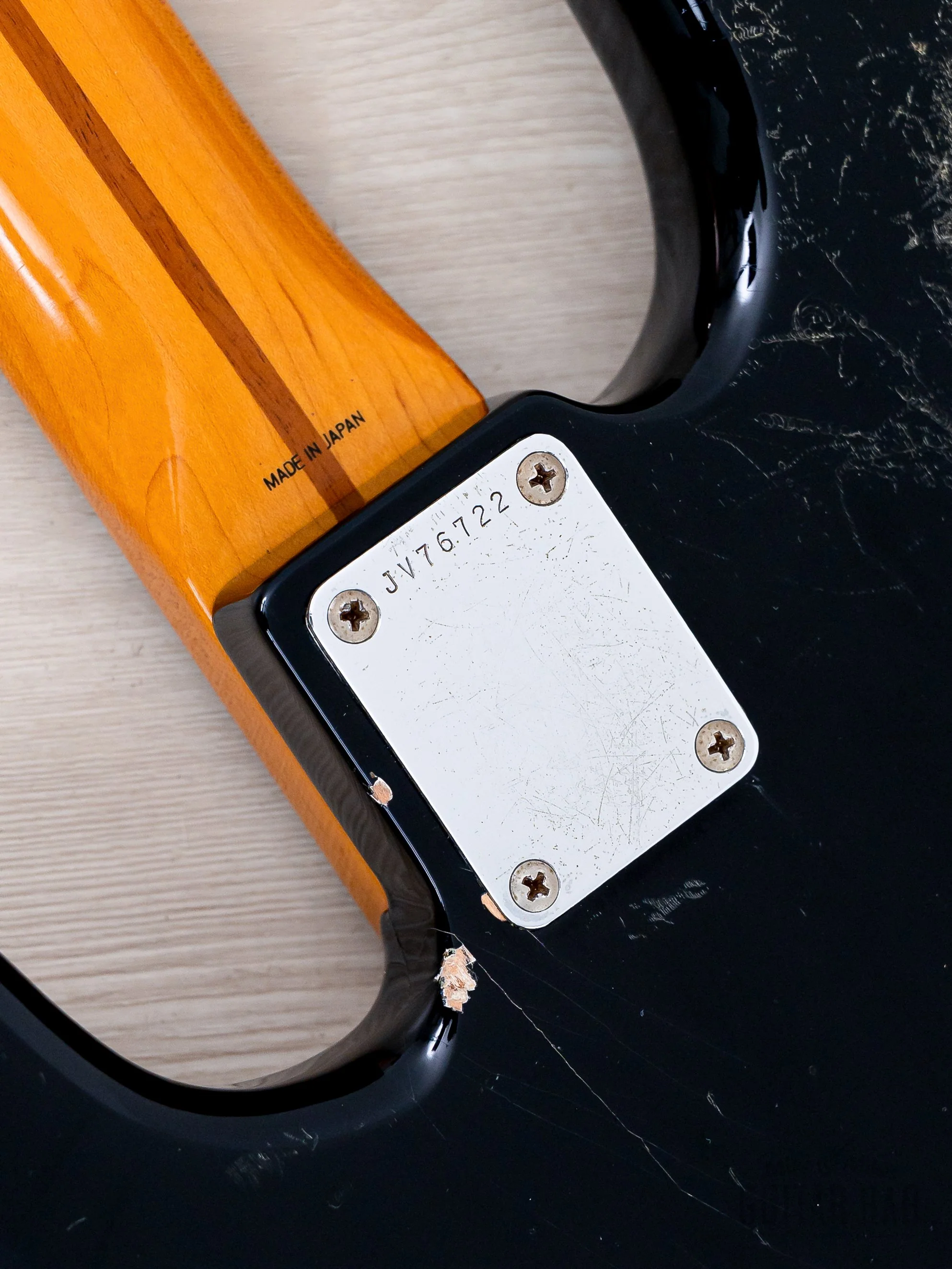 1983 Fender Precision Bass ‘57 Vintage Reissue PB57-95 Black Lacquer w/ USA Fullerton Pickup, Japan MIJ Fujigen - Image 16