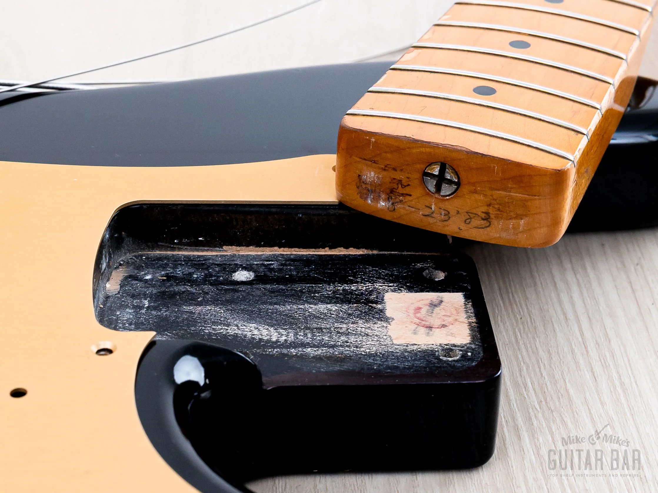 1983 Fender Precision Bass ‘57 Vintage Reissue PB57-95 Black Lacquer w/ USA Fullerton Pickup, Japan MIJ Fujigen - Image 17