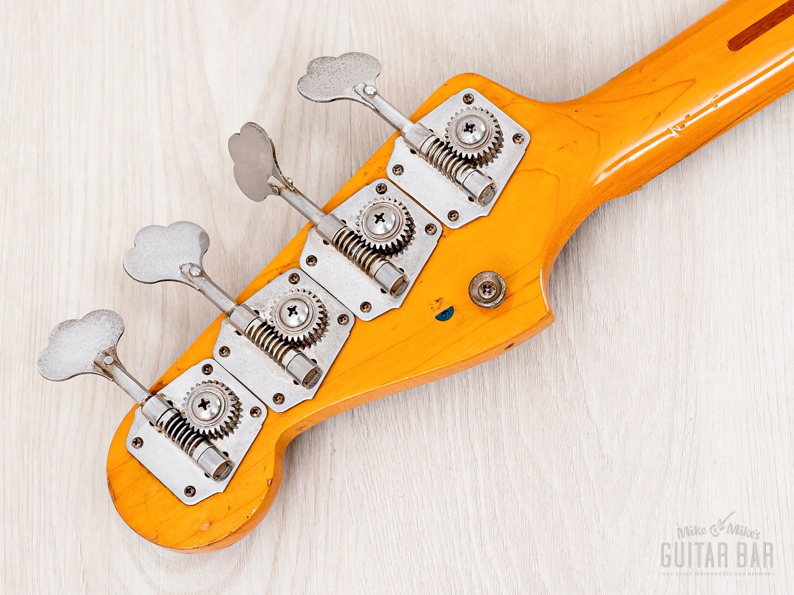 1983 Fender Precision Bass ‘57 Vintage Reissue PB57-95 Black Lacquer w/ USA Fullerton Pickup, Japan MIJ Fujigen - Image 5
