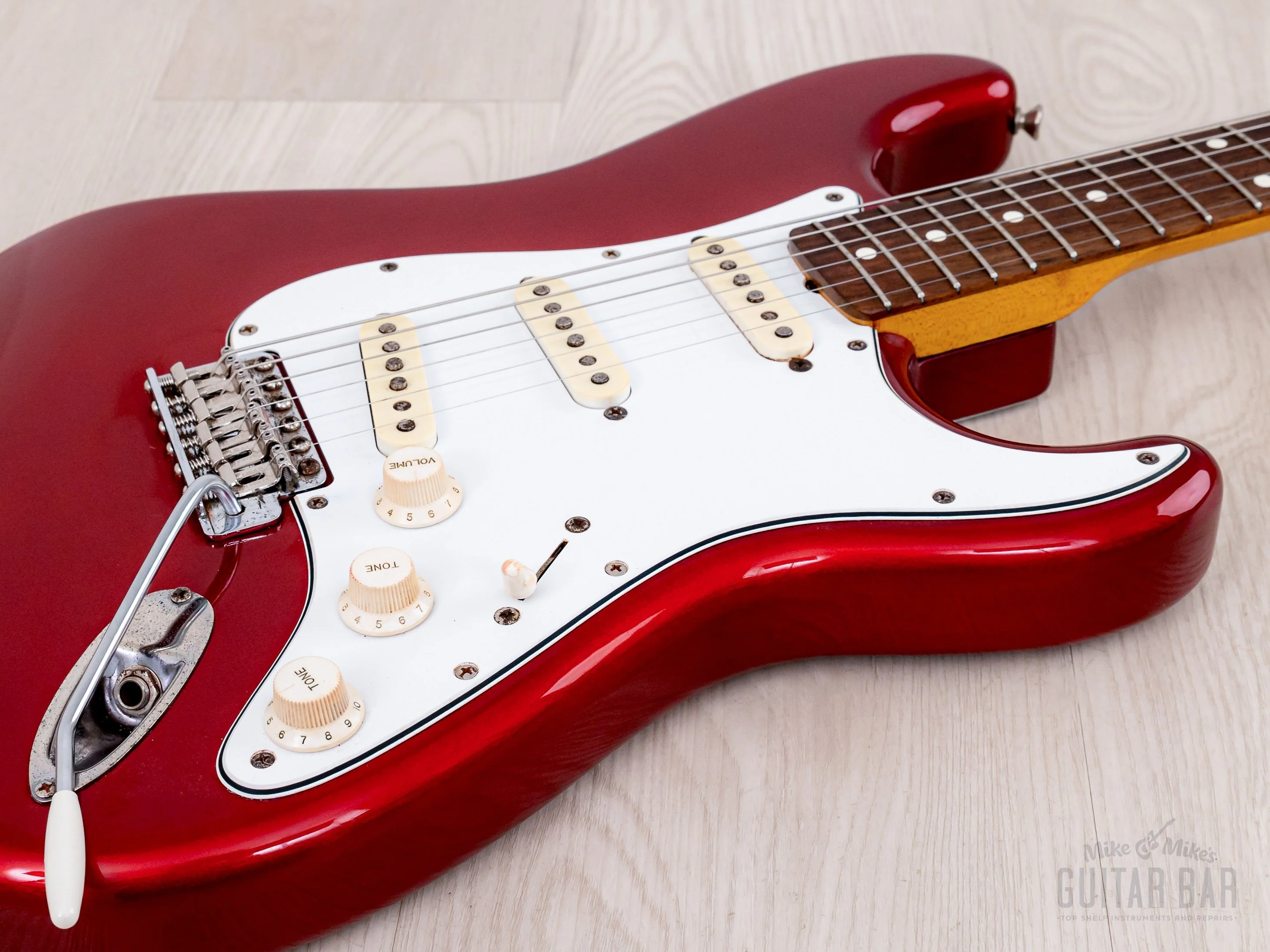 1983 Fender Stratocaster '62 Vintage Reissue JV ST62-65 Candy Apple Red 100% Original, Japan MIJ Fujigen - Image 6