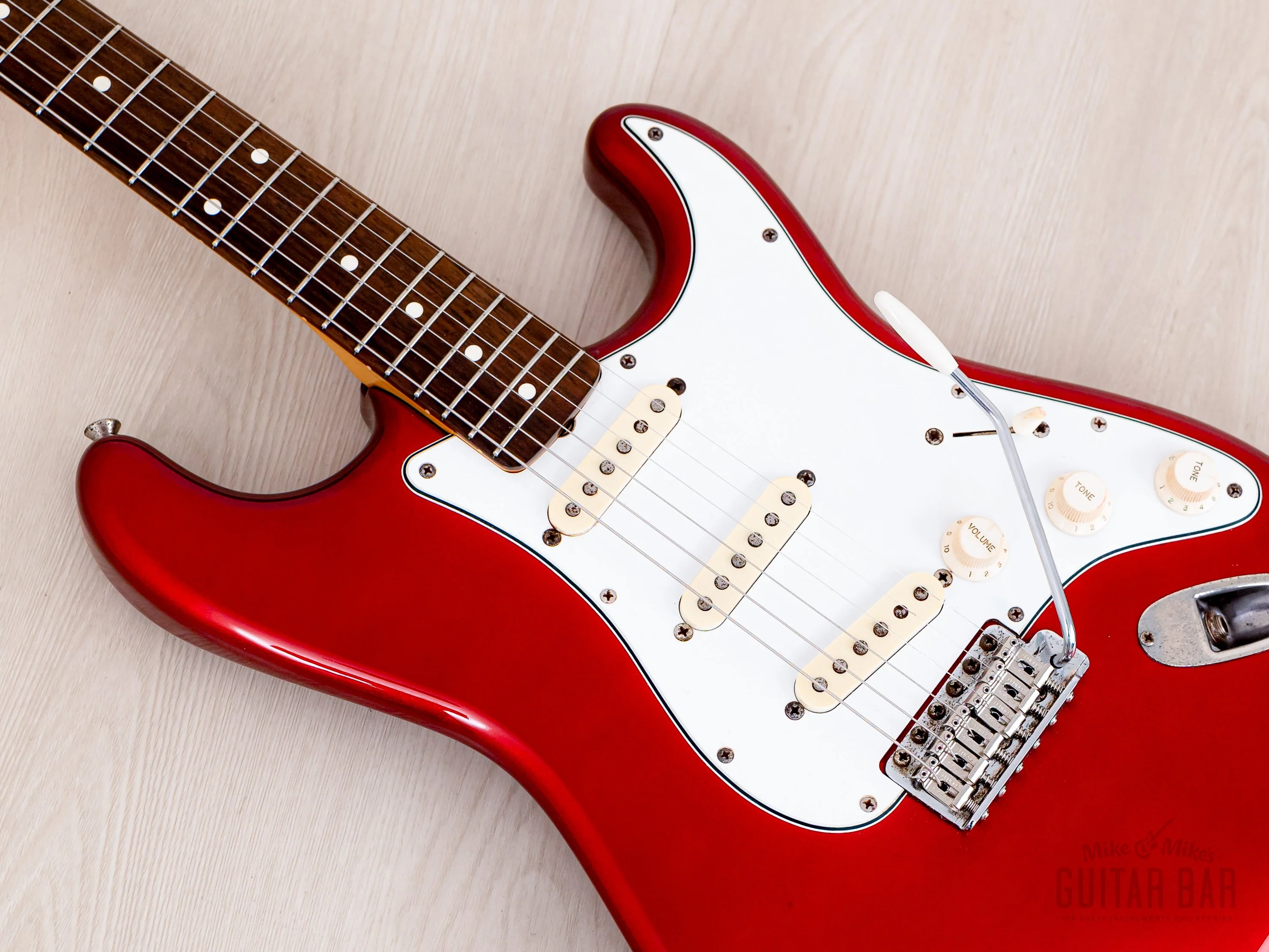 1983 Fender Stratocaster '62 Vintage Reissue JV ST62-65 Candy Apple Red 100% Original, Japan MIJ Fujigen - Image 7
