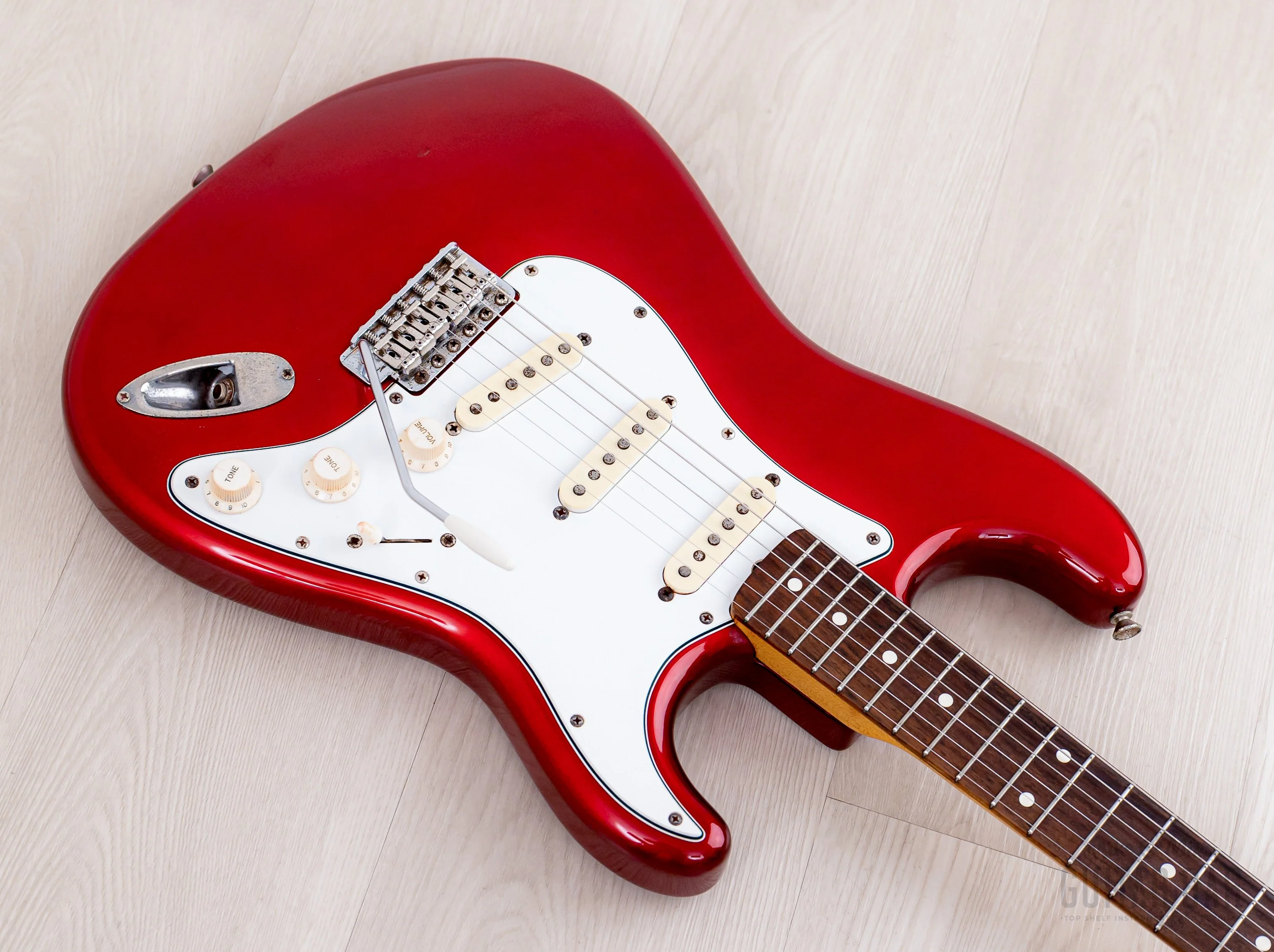 1983 Fender Stratocaster '62 Vintage Reissue JV ST62-65 Candy Apple Red 100% Original, Japan MIJ Fujigen - Image 8