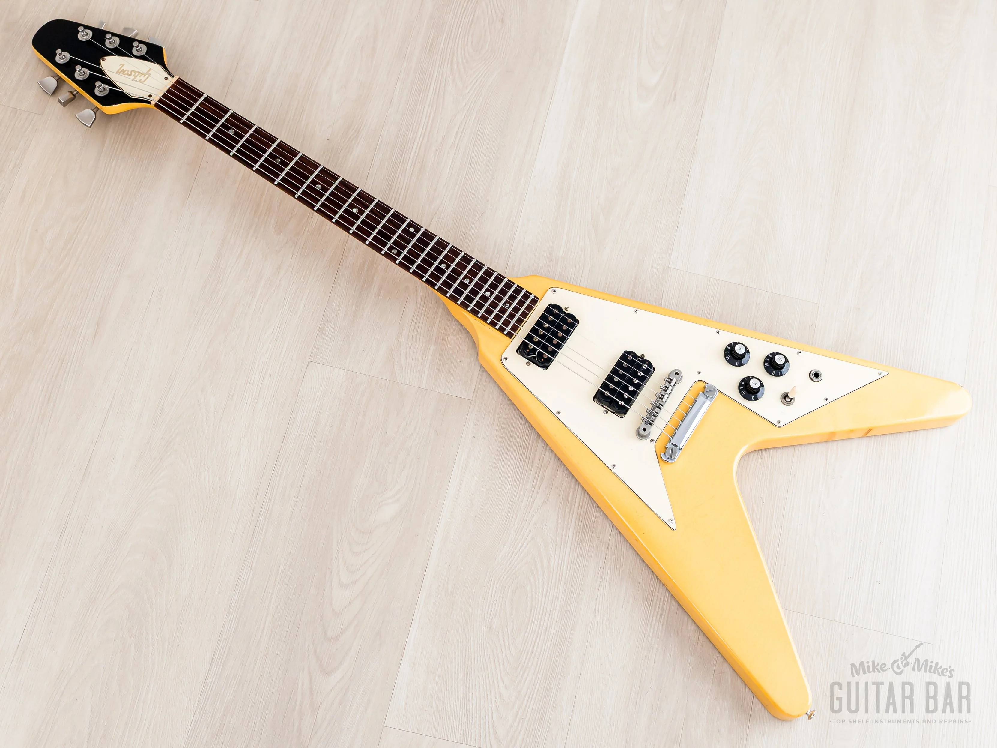 1983 Gibson Flying V '67 Spec Vintage Guitar Alpine White w/ Tim Shaw PAFs, Case & Hangtags - Image 11