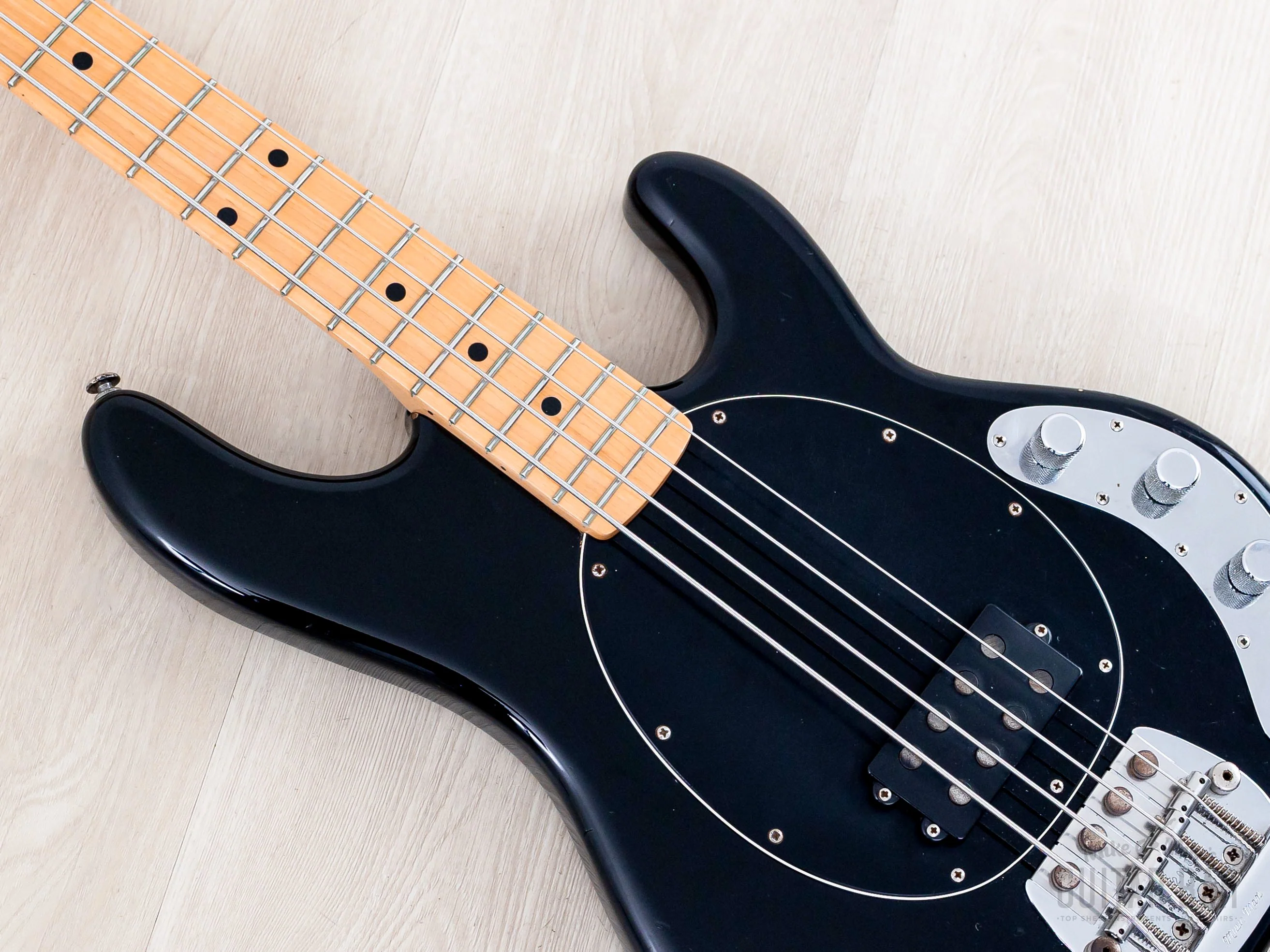 1983 Music Man StingRay 4 H Vintage Bass Black w/ Case - Image 7