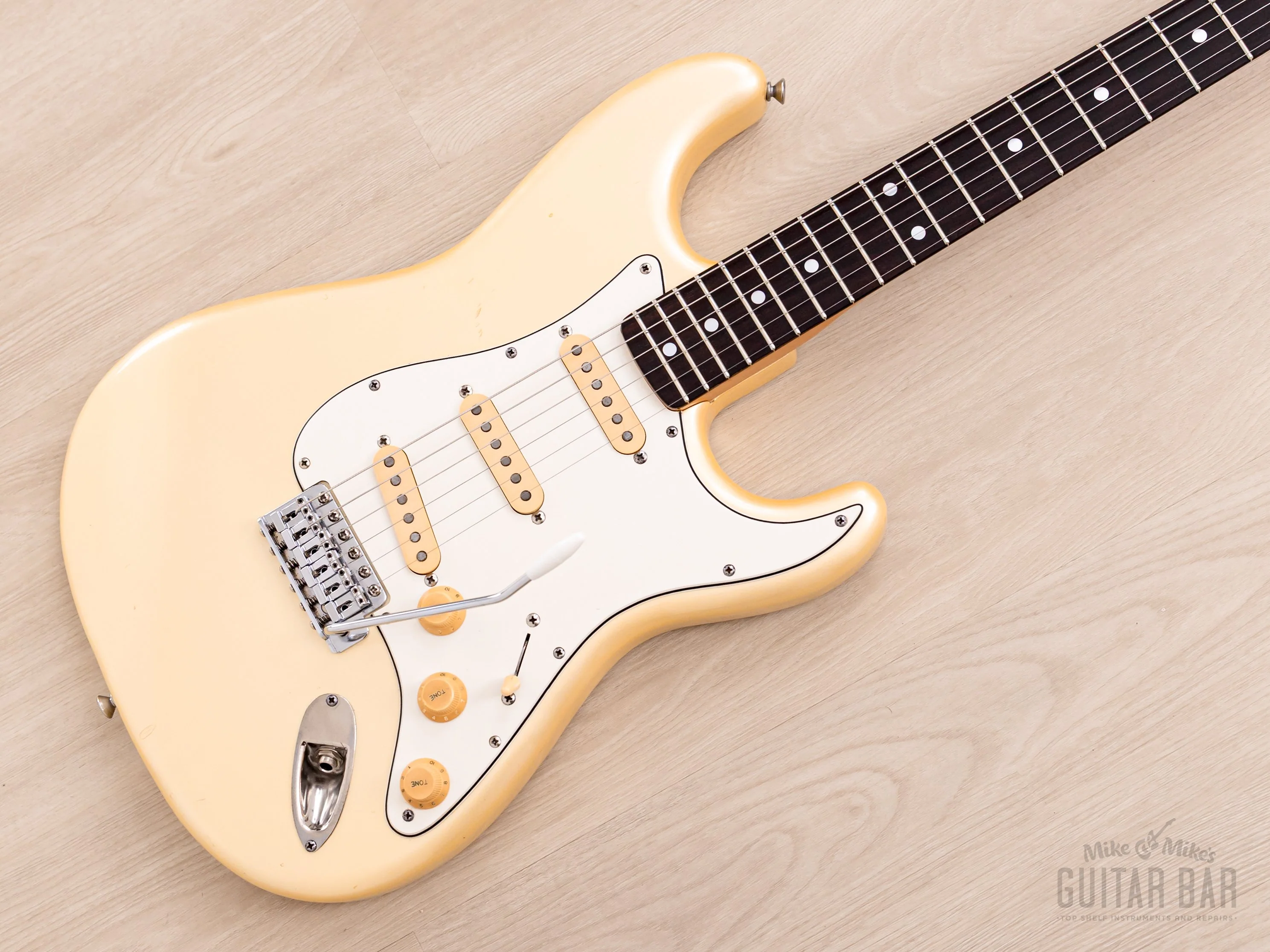 1983 Squier by Fender JV Stratocaster '72 Vintage Reissue CST-55 Pearl White, 100% Original, Japan MIJ Fujigen
