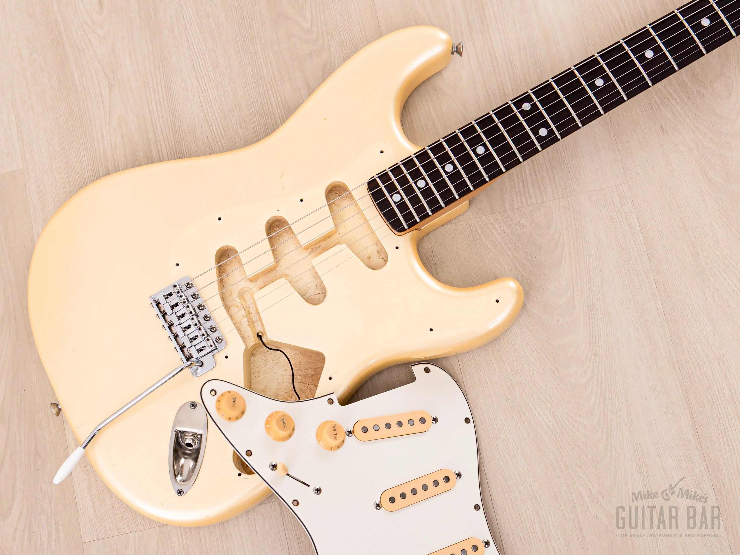 1983 Squier by Fender JV Stratocaster '72 Vintage Reissue CST-55 Pearl White, 100% Original, Japan MIJ Fujigen - Image 21