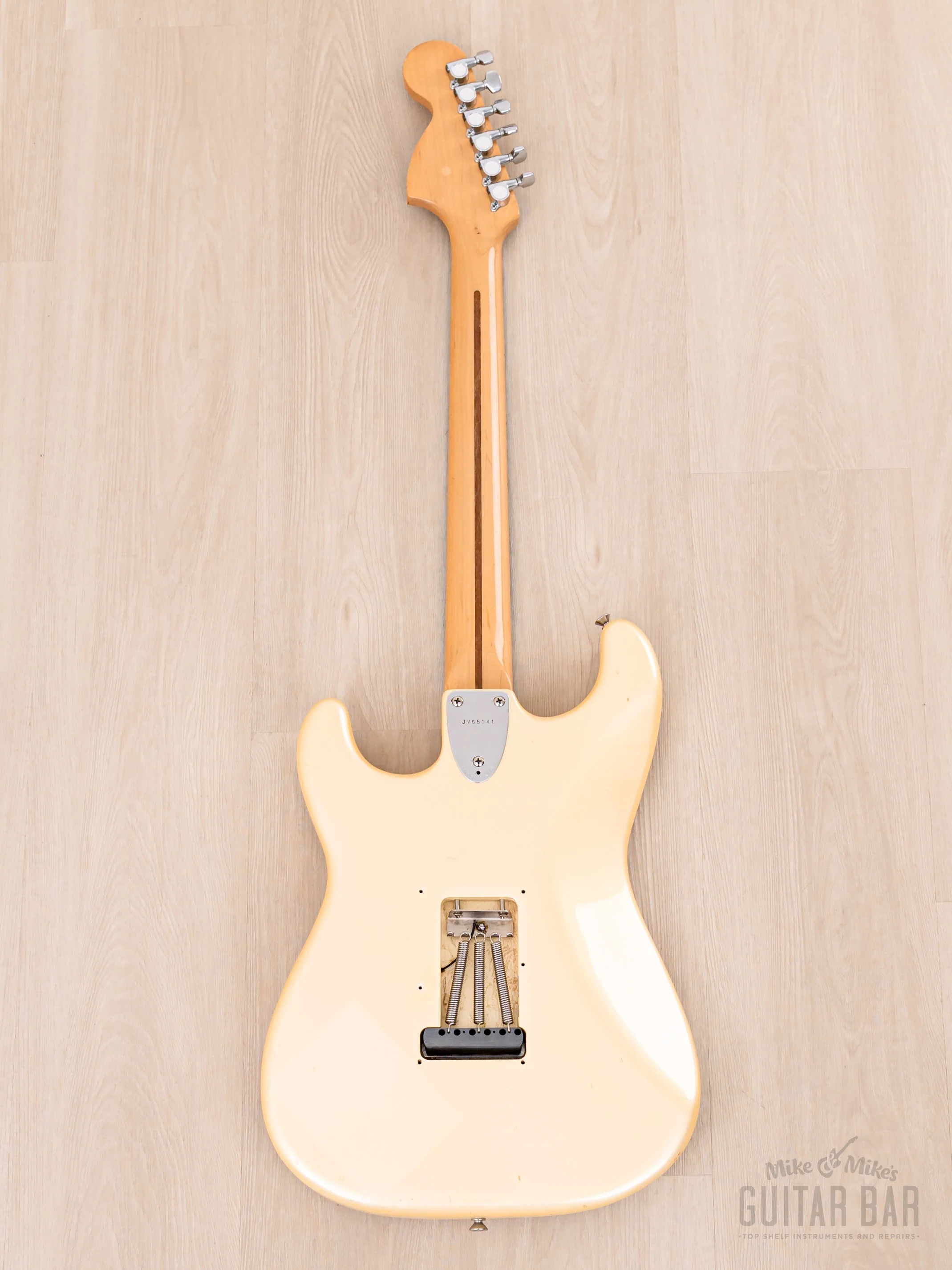 1983 Squier by Fender JV Stratocaster '72 Vintage Reissue CST-55 Pearl White, 100% Original, Japan MIJ Fujigen - Image 3