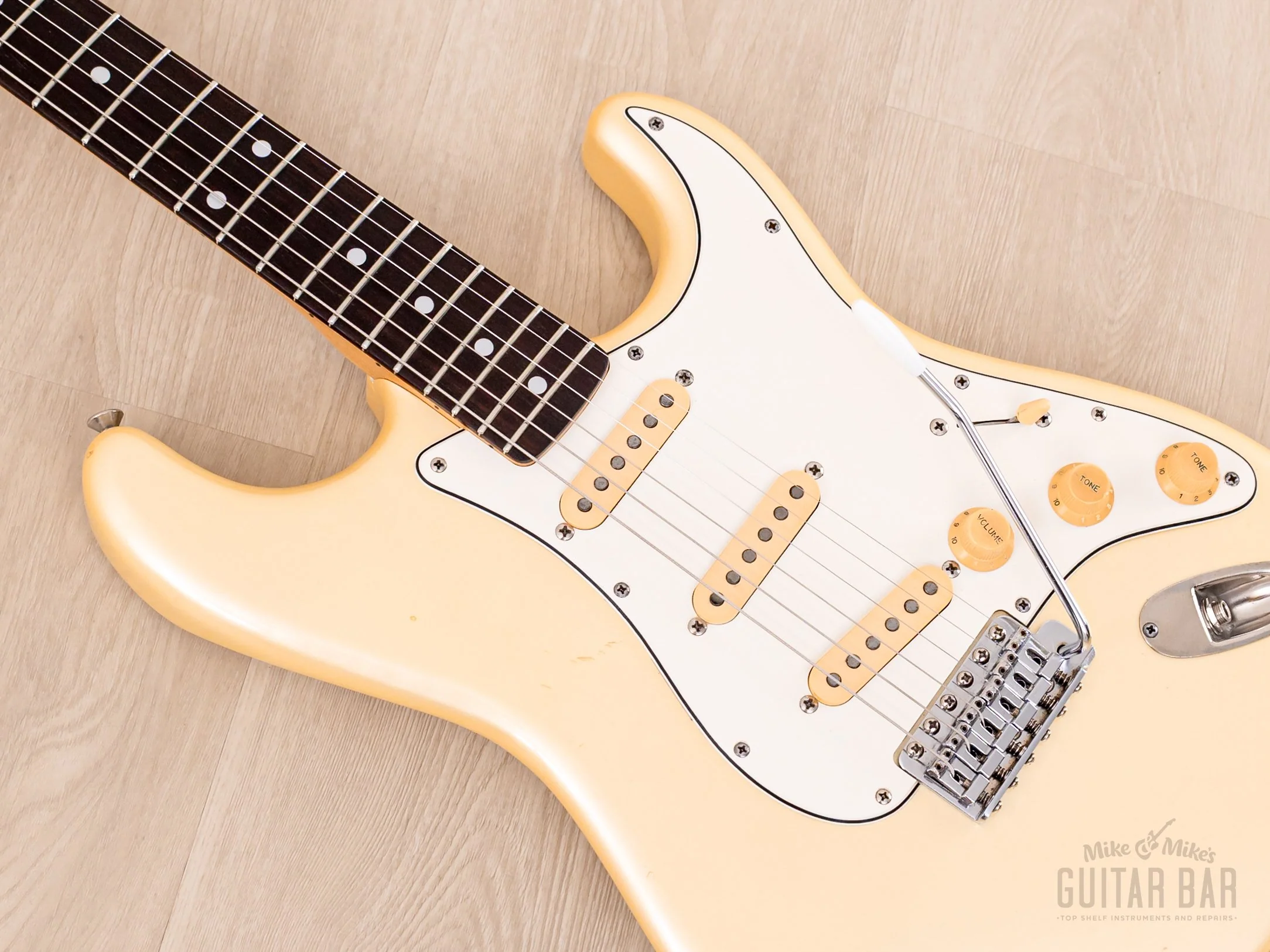 1983 Squier by Fender JV Stratocaster '72 Vintage Reissue CST-55 Pearl White, 100% Original, Japan MIJ Fujigen - Image 7