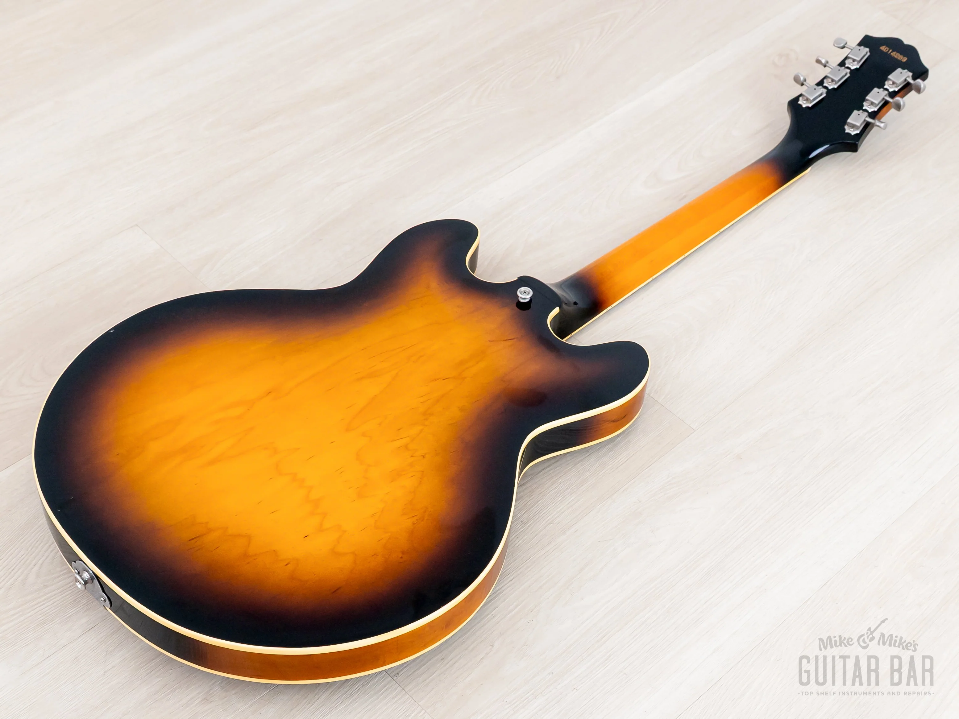 1984 Epiphone Casino Vintage Guitar Sunburst Short Headstock '62-Spec, Near-Mint w/ Case, Japan Matsumoku - Image 14