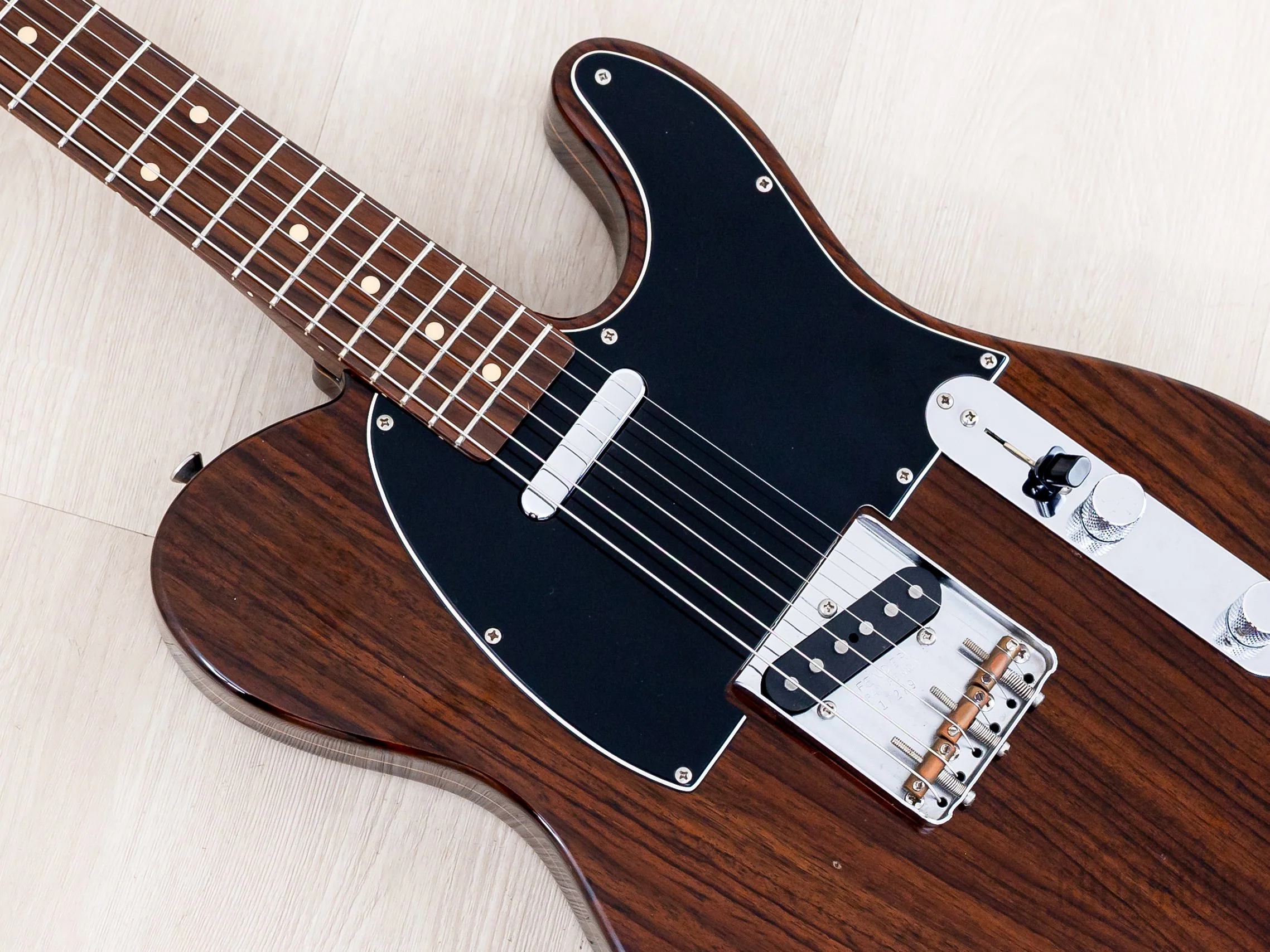 1984 Fender JV Rosewood Telecaster '69 Vintage Reissue TL69-115 All Rose w/ Fullerton Pickups & Case, Japan MIJ Fujigen - Image 7