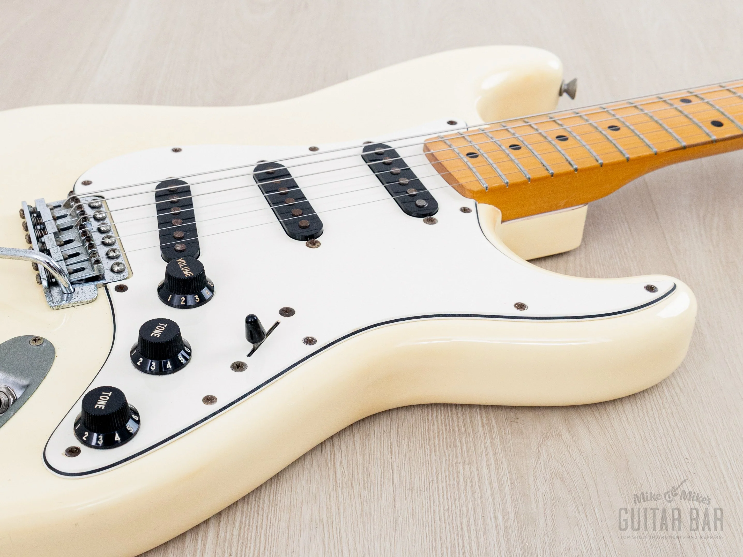 1984 Fender Stratocaster ‘72 Vintage Reissue ST72-55 Olympic White E-Serial, Japan MIJ Fujigen - Image 6