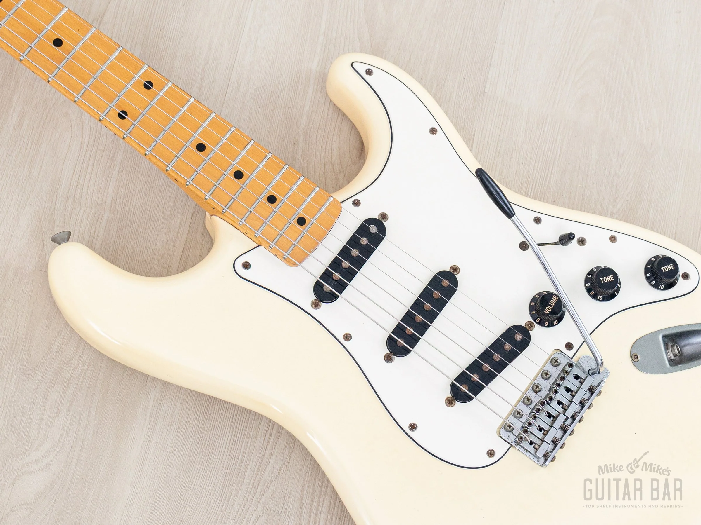 1984 Fender Stratocaster ‘72 Vintage Reissue ST72-55 Olympic White E-Serial, Japan MIJ Fujigen - Image 7