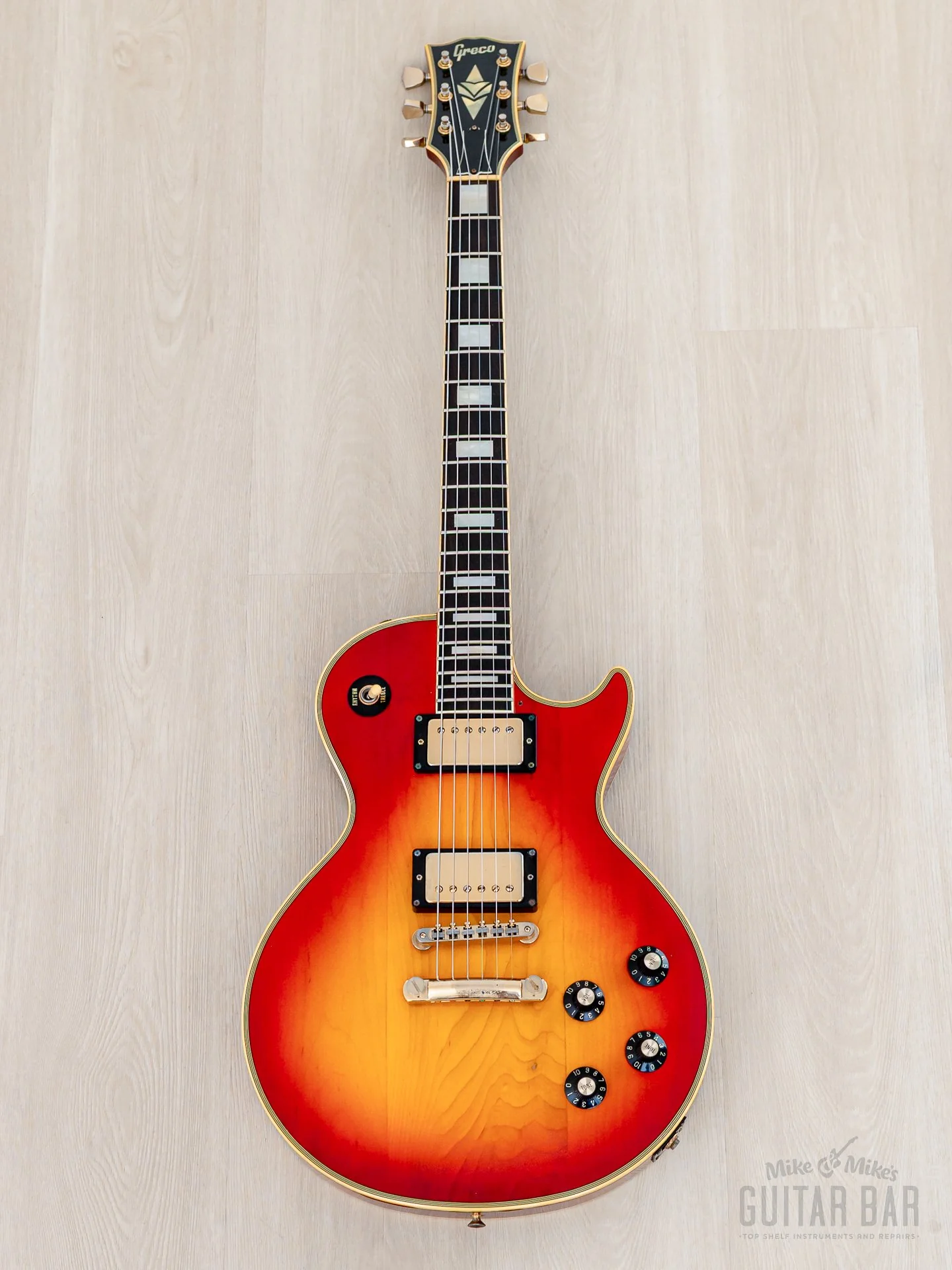 1984 Greco Mint Collection EG500C Custom Vintage Guitar Cherry Sunburst w/ Screamin PAFs, Japan Fujigen - Image 2