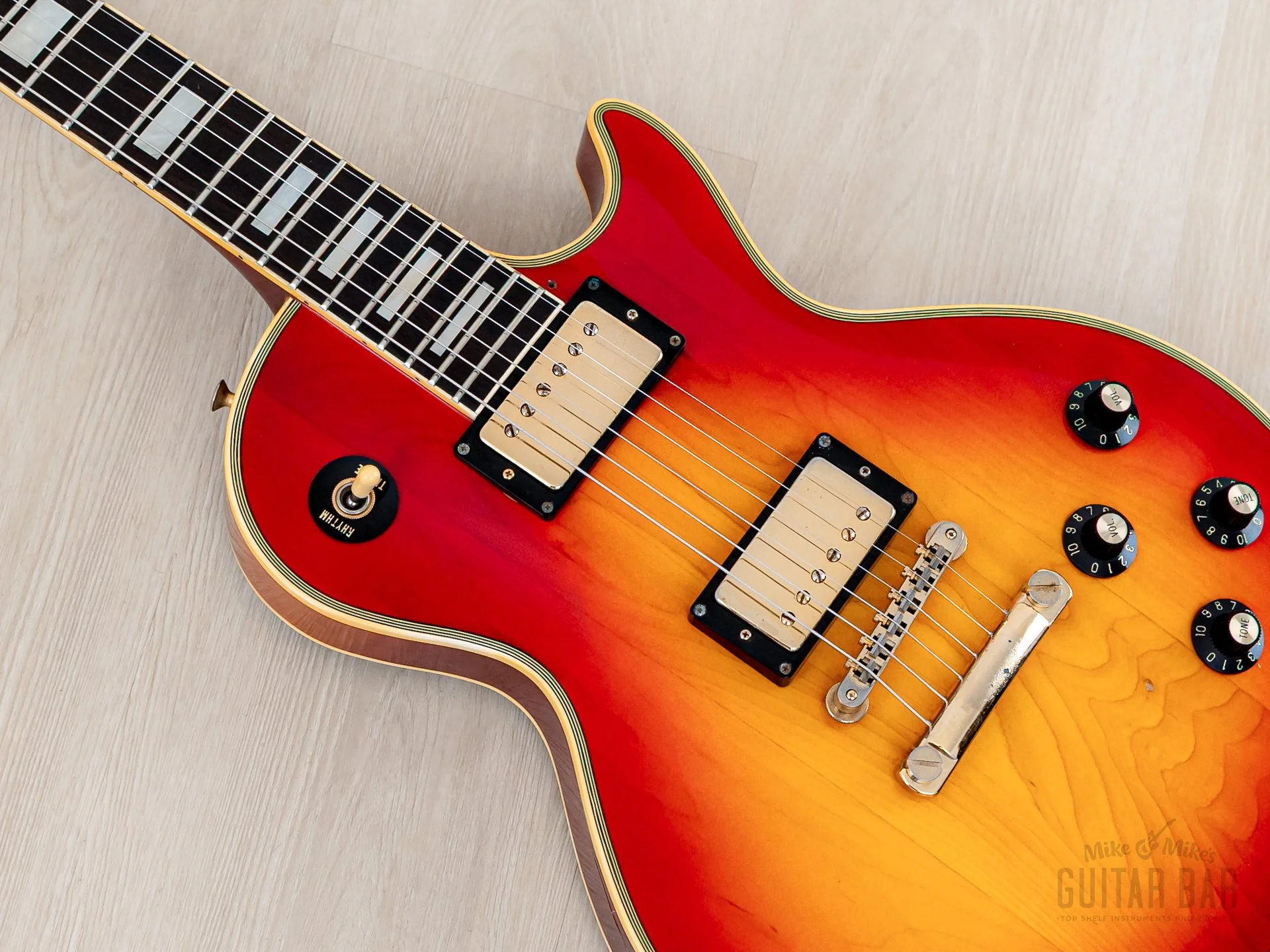 1984 Greco Mint Collection EG500C Custom Vintage Guitar Cherry Sunburst w/ Screamin PAFs, Japan Fujigen - Image 7