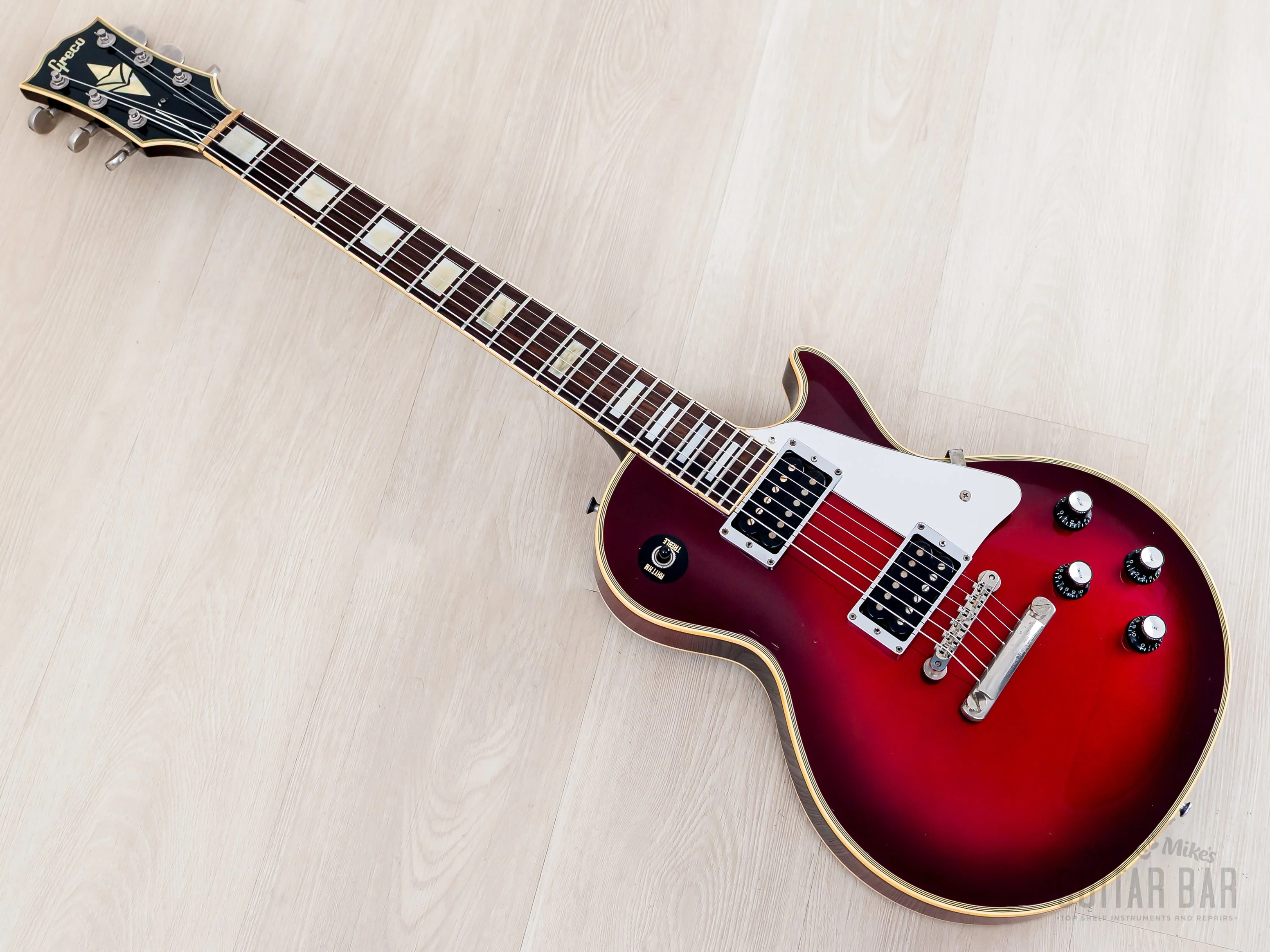 1984 Greco Mint Collection John Sykes Metallic Red Burst, 100% Original w/ Screamin PAFs, Japan Fujigen - Image 11