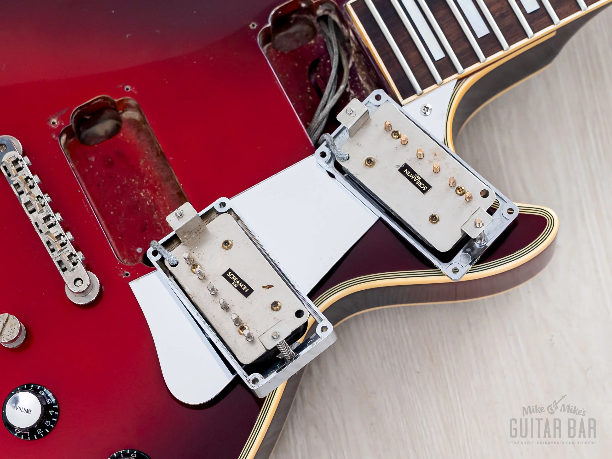 1984 Greco Mint Collection John Sykes Metallic Red Burst, 100% Original w/ Screamin PAFs, Japan Fujigen - Image 17