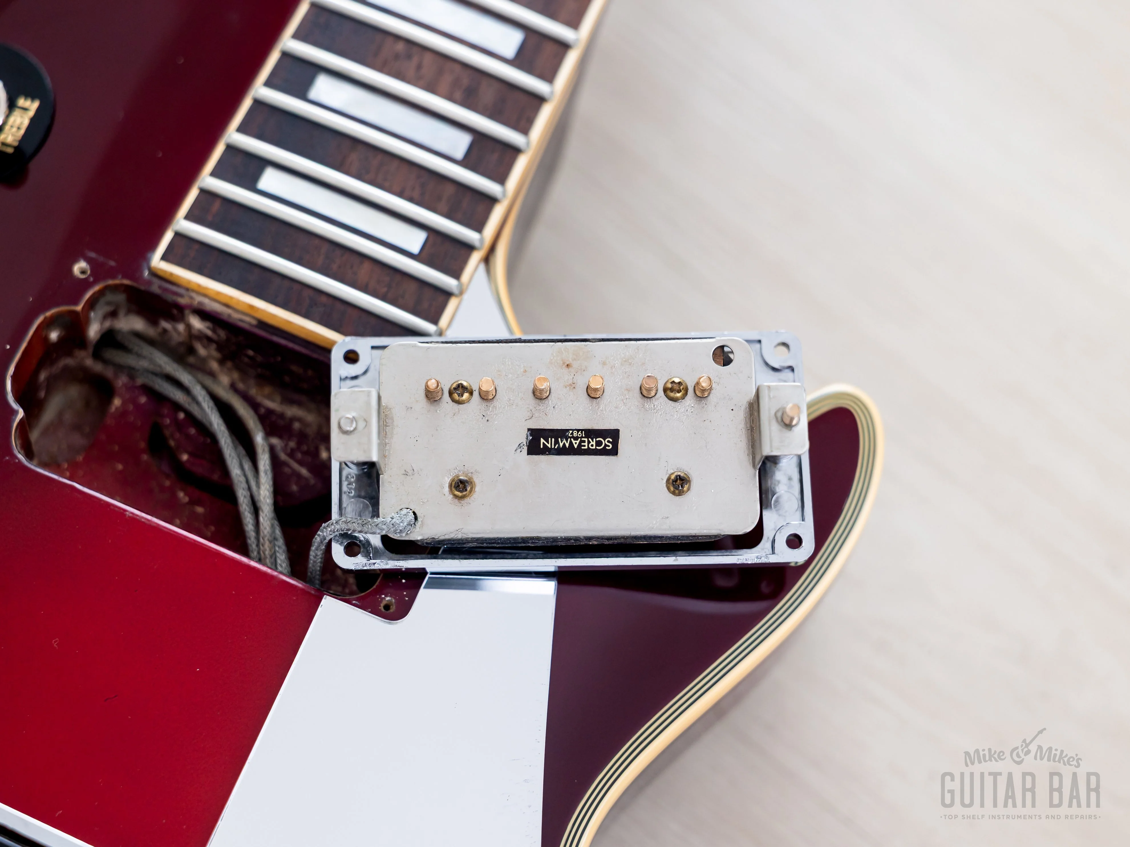 1984 Greco Mint Collection John Sykes Metallic Red Burst, 100% Original w/ Screamin PAFs, Japan Fujigen - Image 18