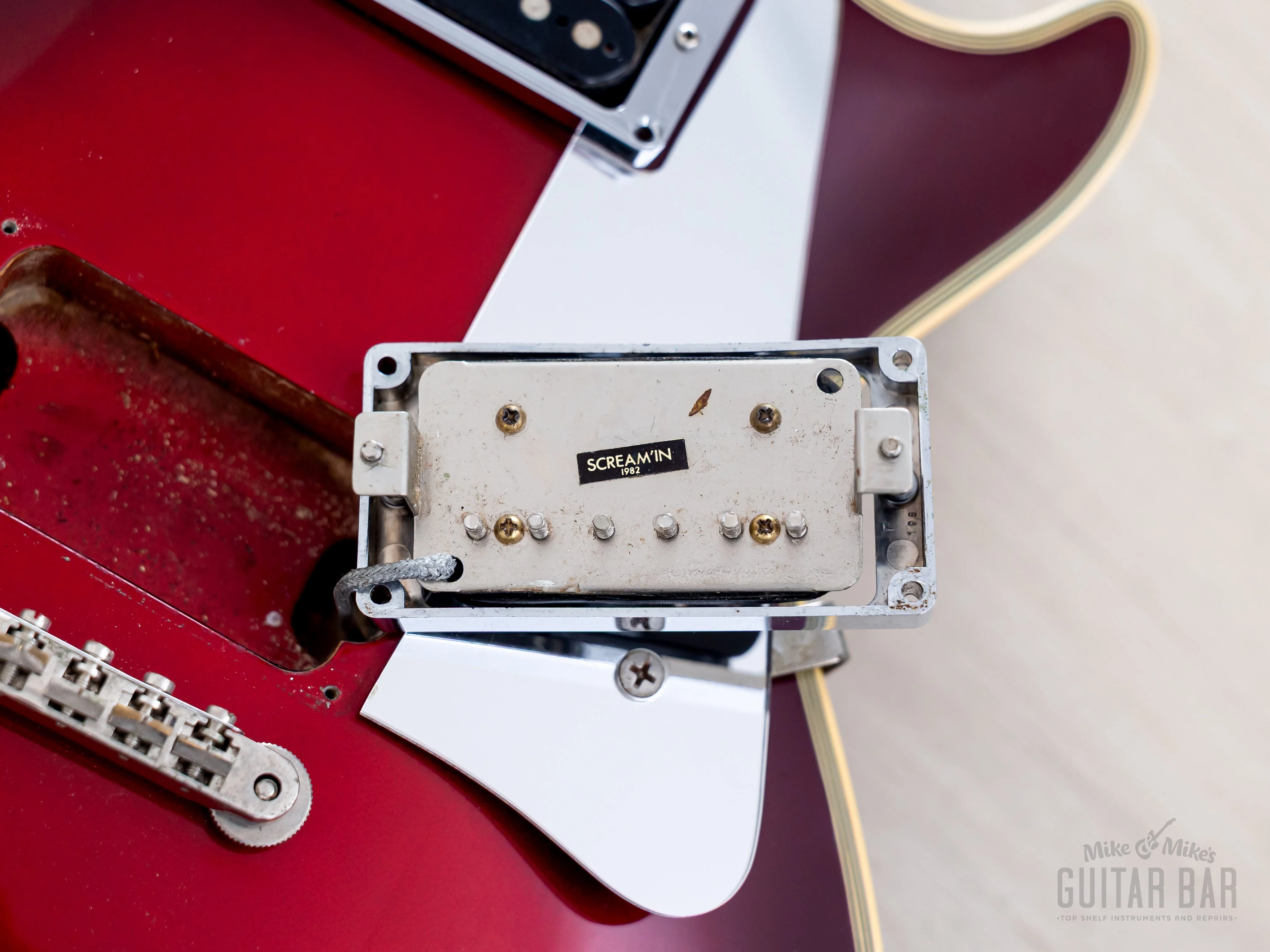 1984 Greco Mint Collection John Sykes Metallic Red Burst, 100% Original w/ Screamin PAFs, Japan Fujigen - Image 19