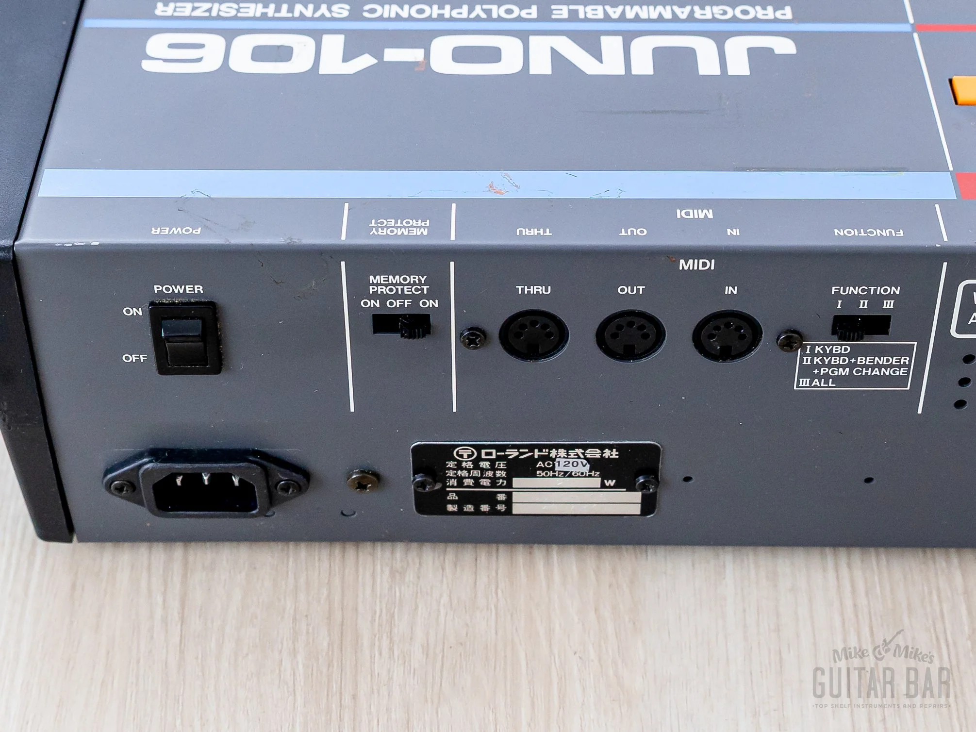 1984 Roland Juno-106 Vintage Analog Synthesizer, Serviced 120v w/ Case - Image 12