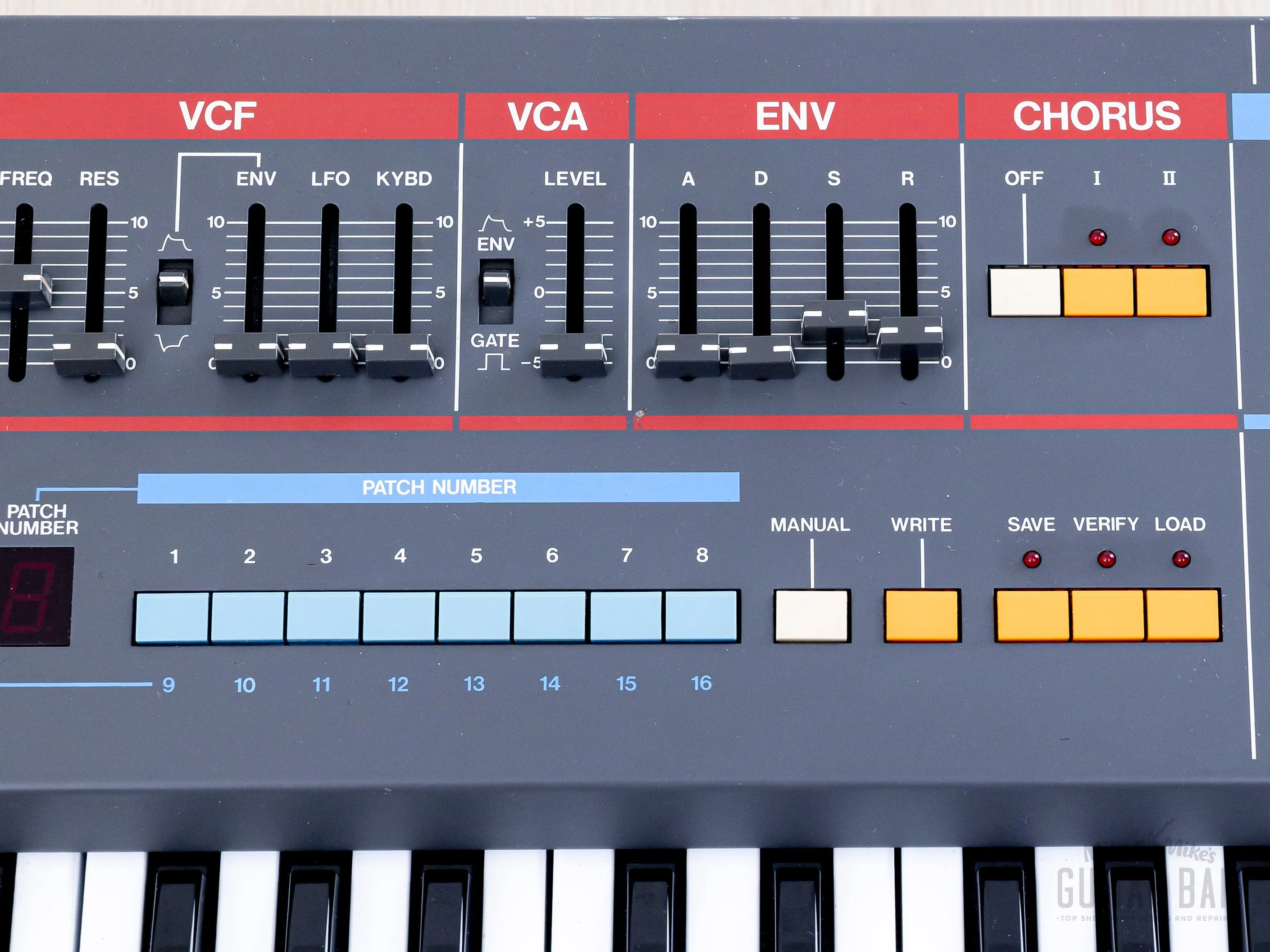 1984 Roland Juno-106 Vintage Analog Synthesizer, Serviced 120v w/ Case - Image 5