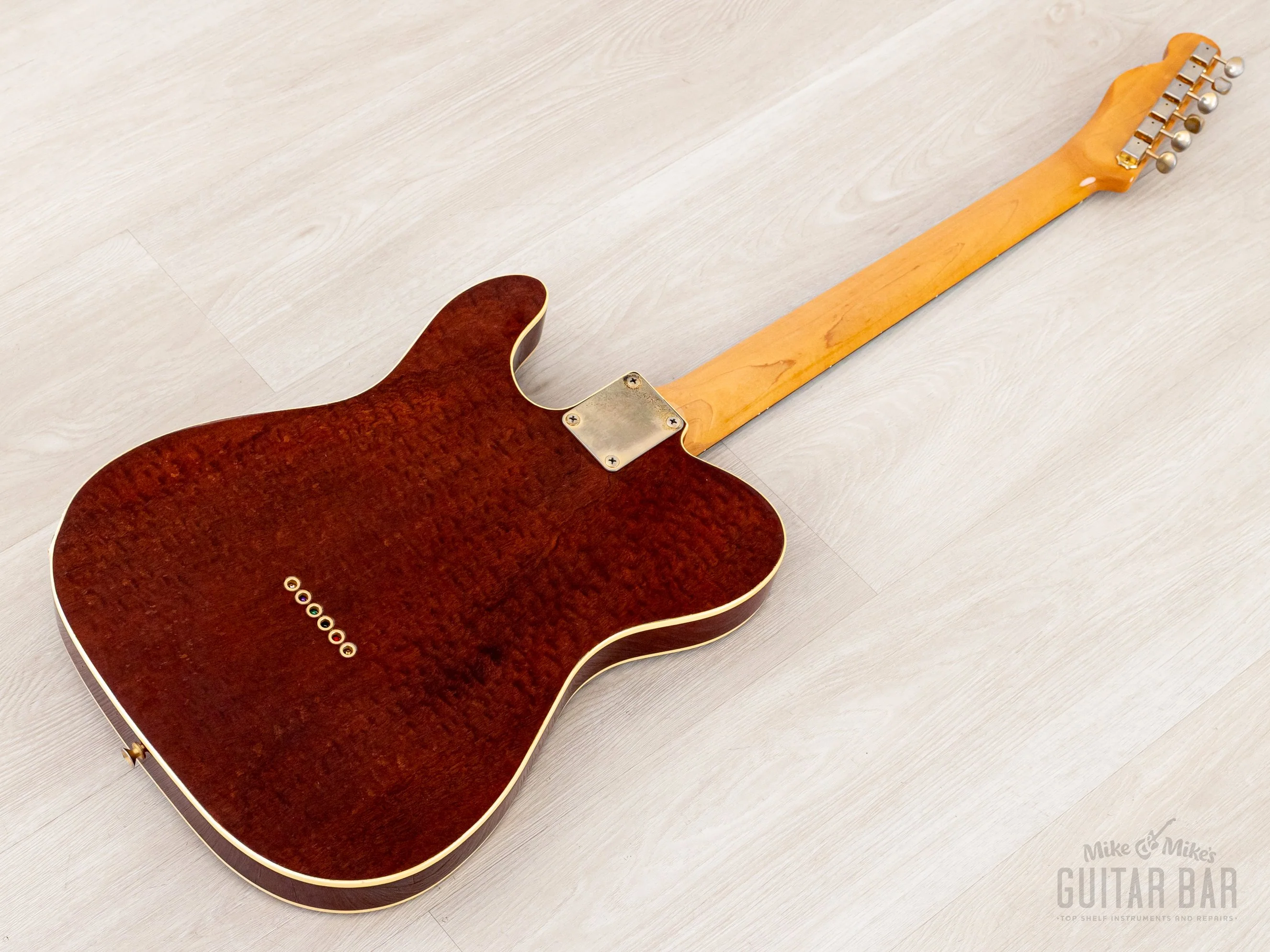 1984 Tokai Breezysound TTE60 TM T-Style Custom Vintage Guitar Tortoiseshell Mahogany w/ Tweed Case - Image 14