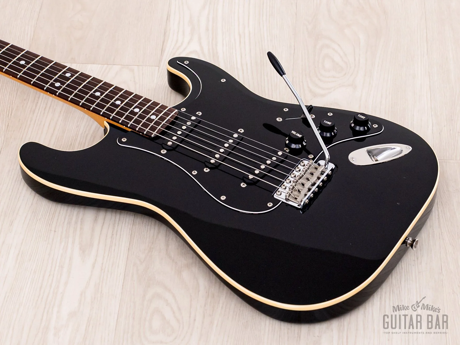 2004 Fender Aerodyne Stratocaster AST-65 Electric Guitar Black, Japan CIJ - Image 9
