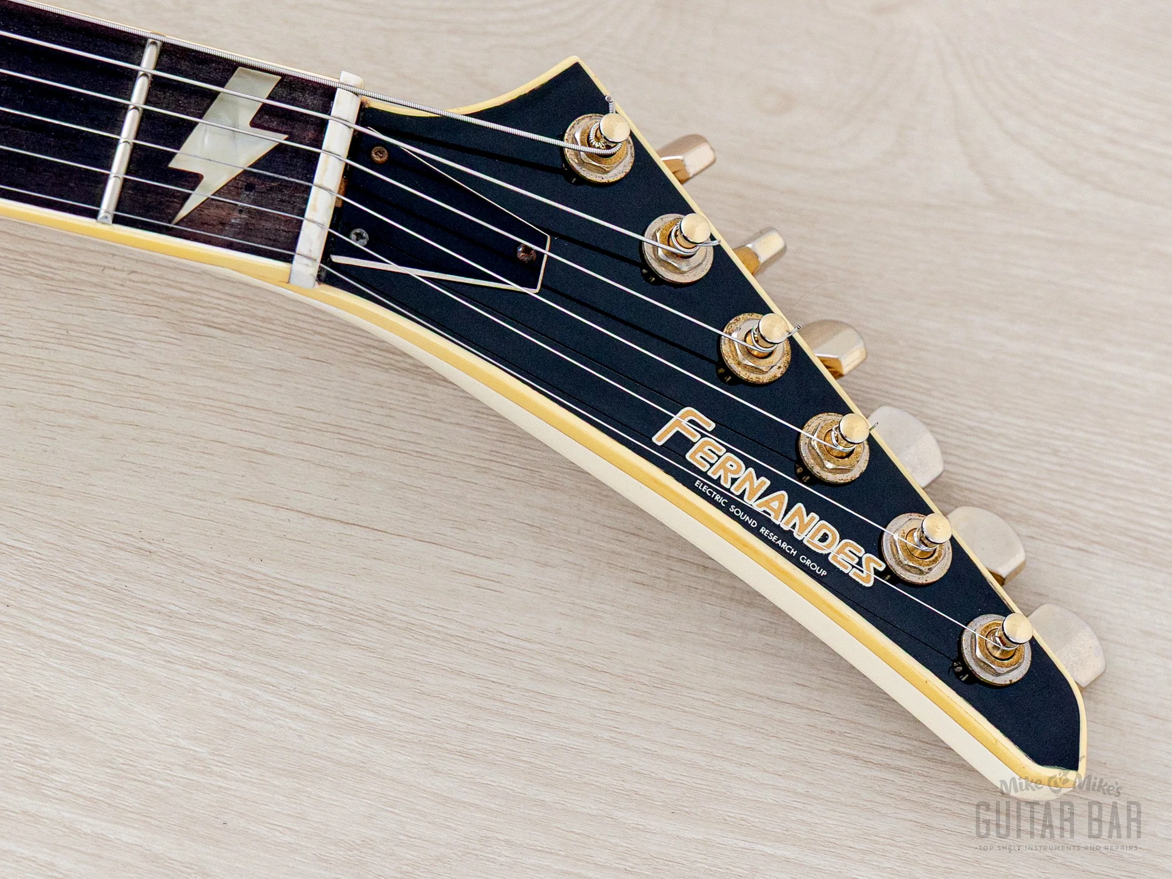 1985 Fernandes X-1 Neck Through Explorer Vintage Guitar White, Japan EX-85 - Image 4