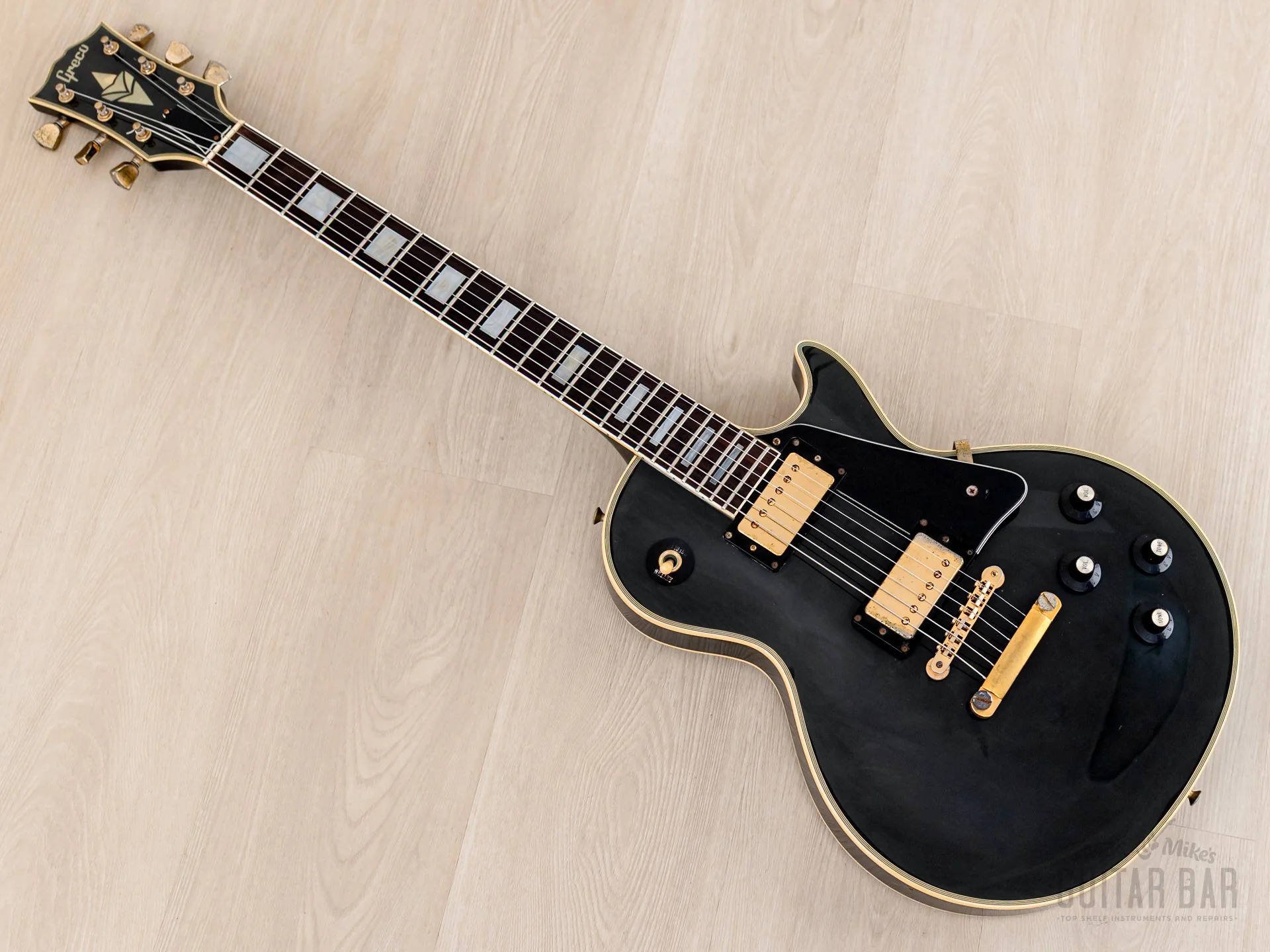 1985 Greco EGC68-500 Custom Black Beauty Vintage Guitar w/ Screamin PAFs & Case, Japan Fujigen - Image 11