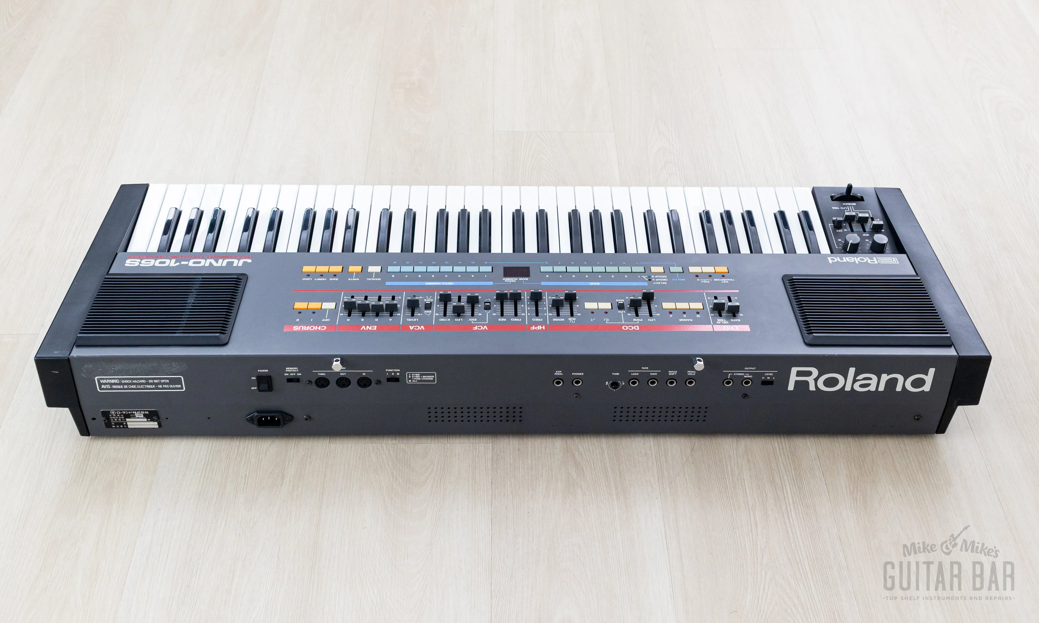 1985 Roland Juno-106S Vintage Analog Synthesizer Near-Mint w/ Built-In Speakers, Serviced 120v - Image 11