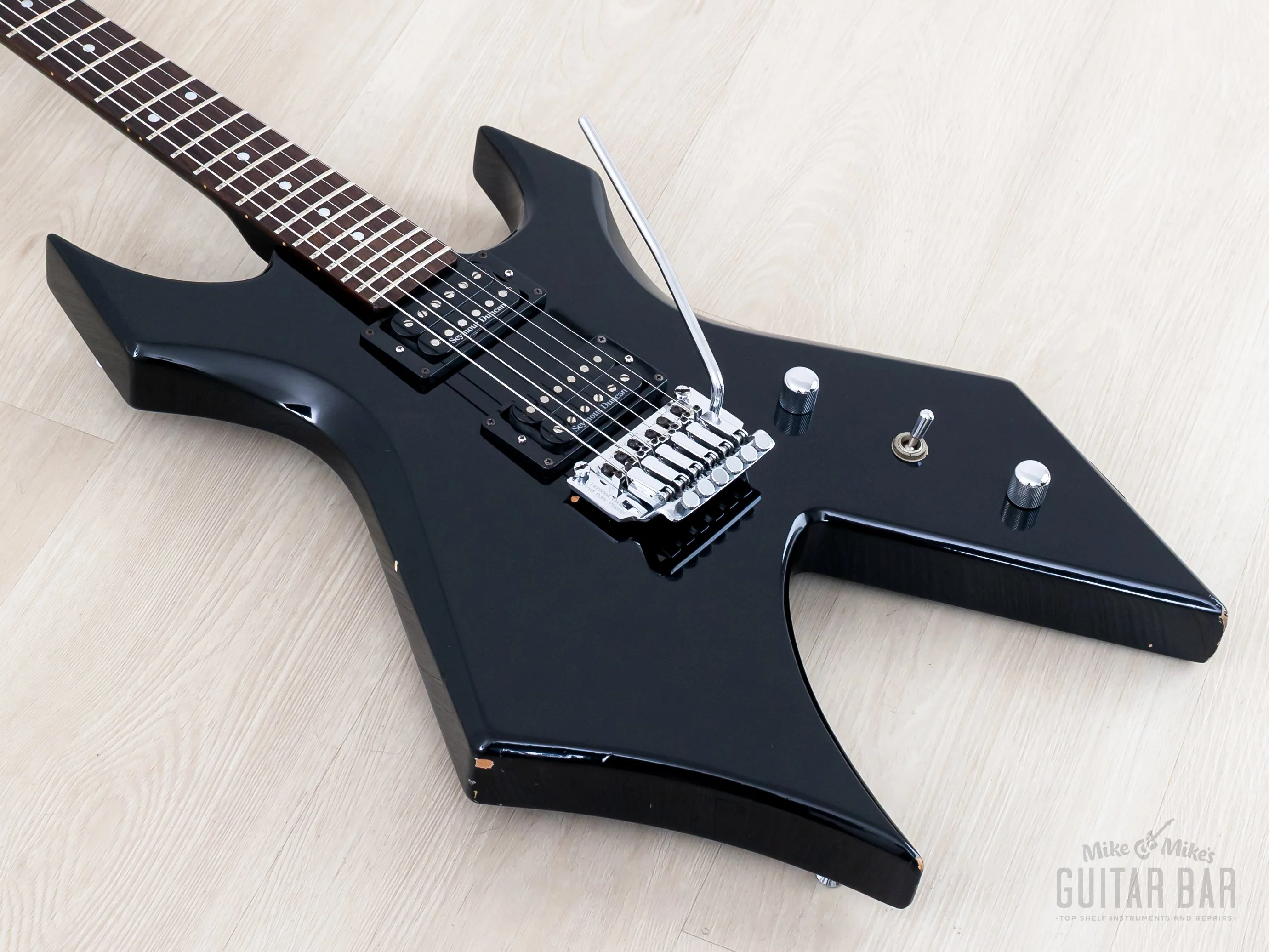 1986 B.C. Rich Warlock NJ Series Black w/ Seymour Duncan SH-2 & SH-4, Japan - Image 10