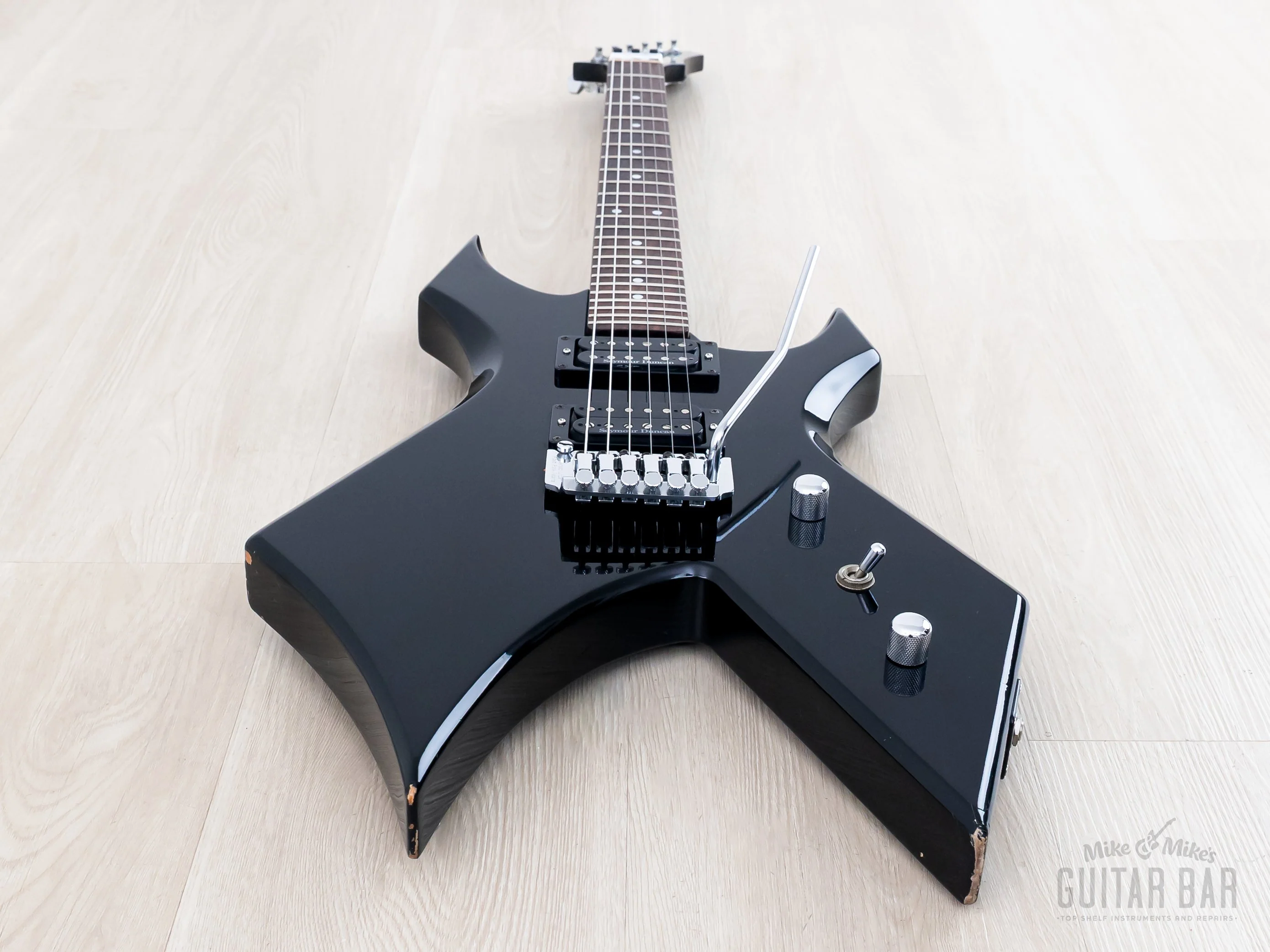 1986 B.C. Rich Warlock NJ Series Black w/ Seymour Duncan SH-2 & SH-4, Japan - Image 11