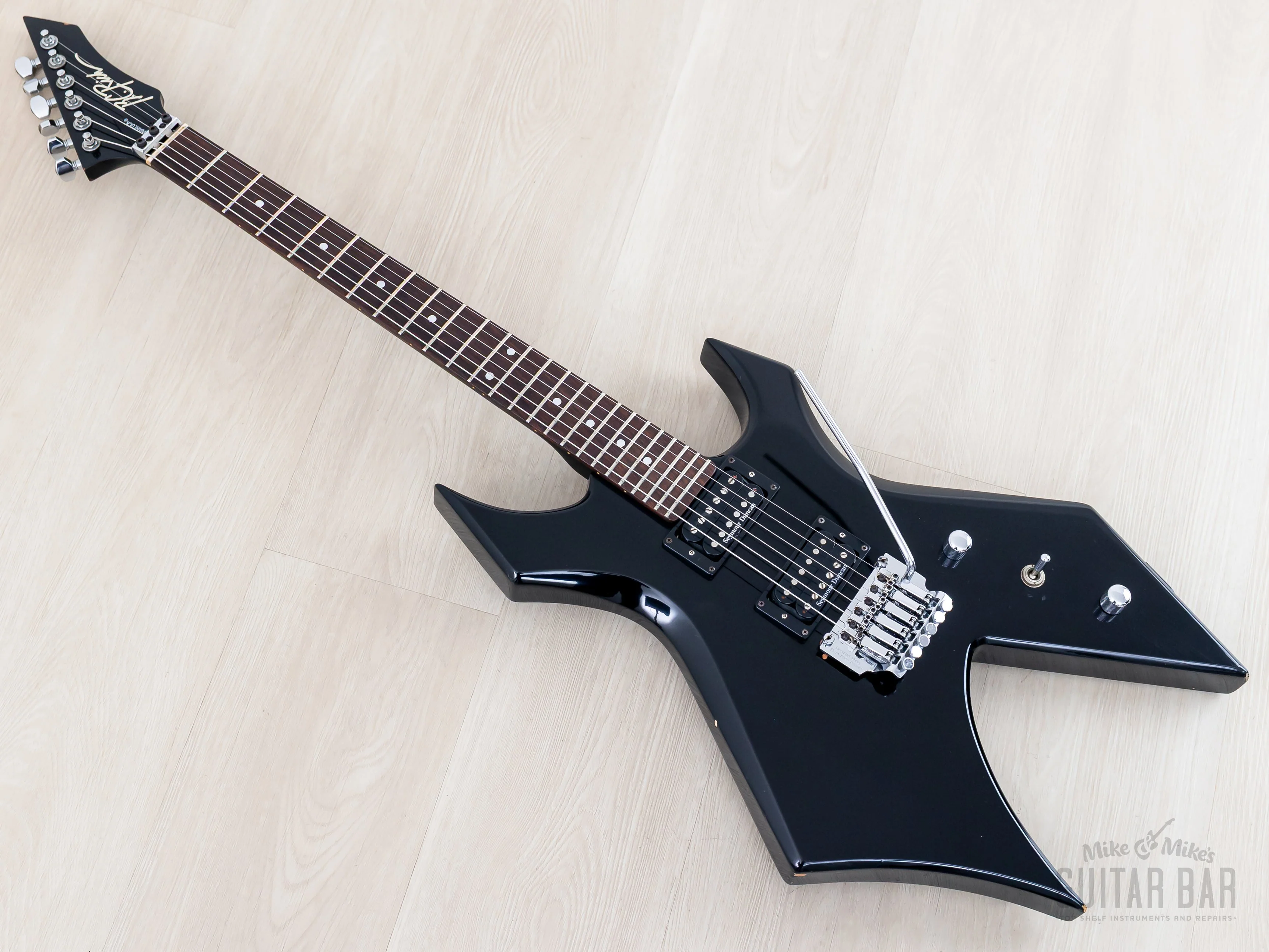 1986 B.C. Rich Warlock NJ Series Black w/ Seymour Duncan SH-2 & SH-4, Japan - Image 12