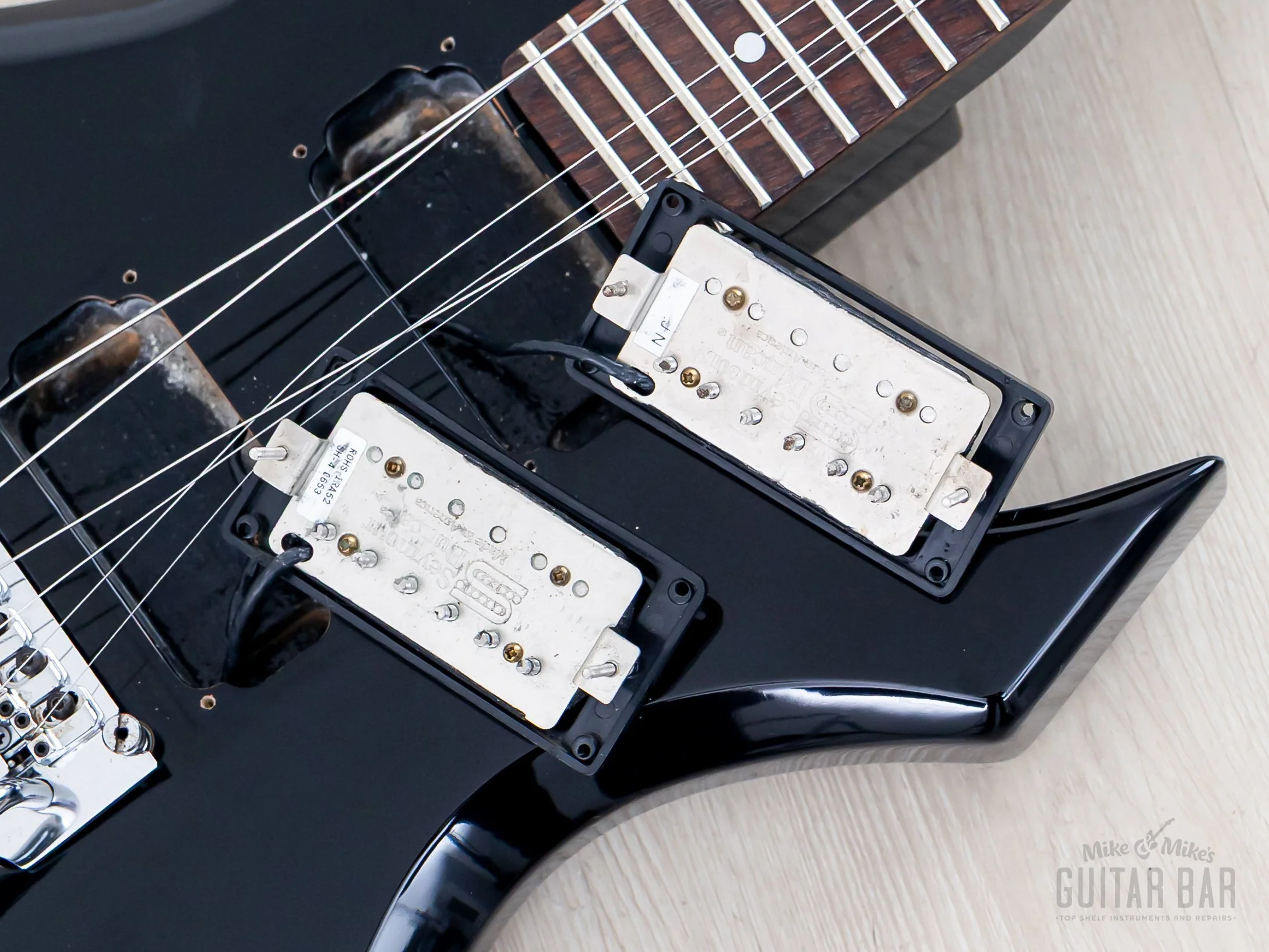 1986 B.C. Rich Warlock NJ Series Black w/ Seymour Duncan SH-2 & SH-4, Japan - Image 16